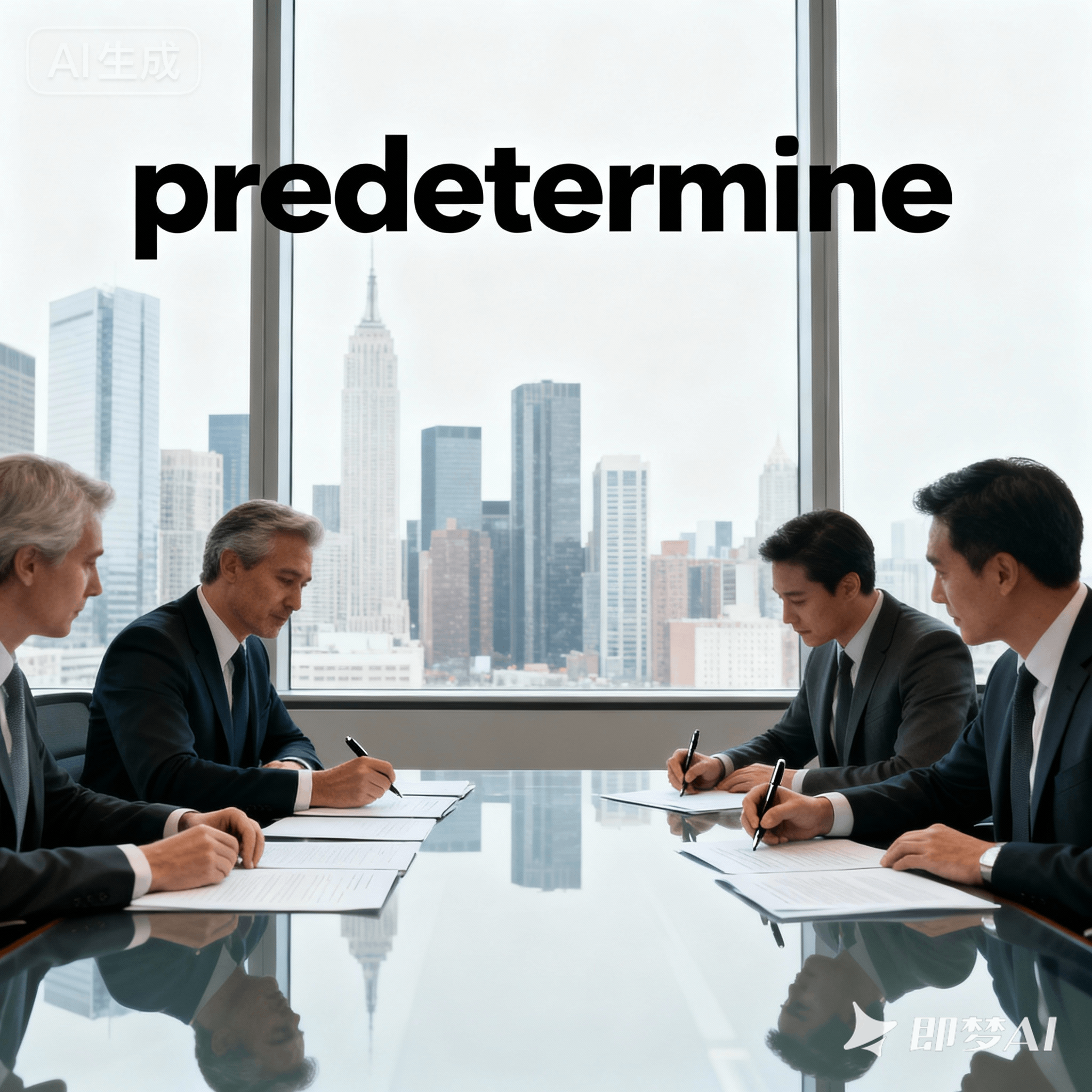 predetermine是什么意思_predetermine怎么读_音标ˌpri-dɪˈtɜ-mɪn