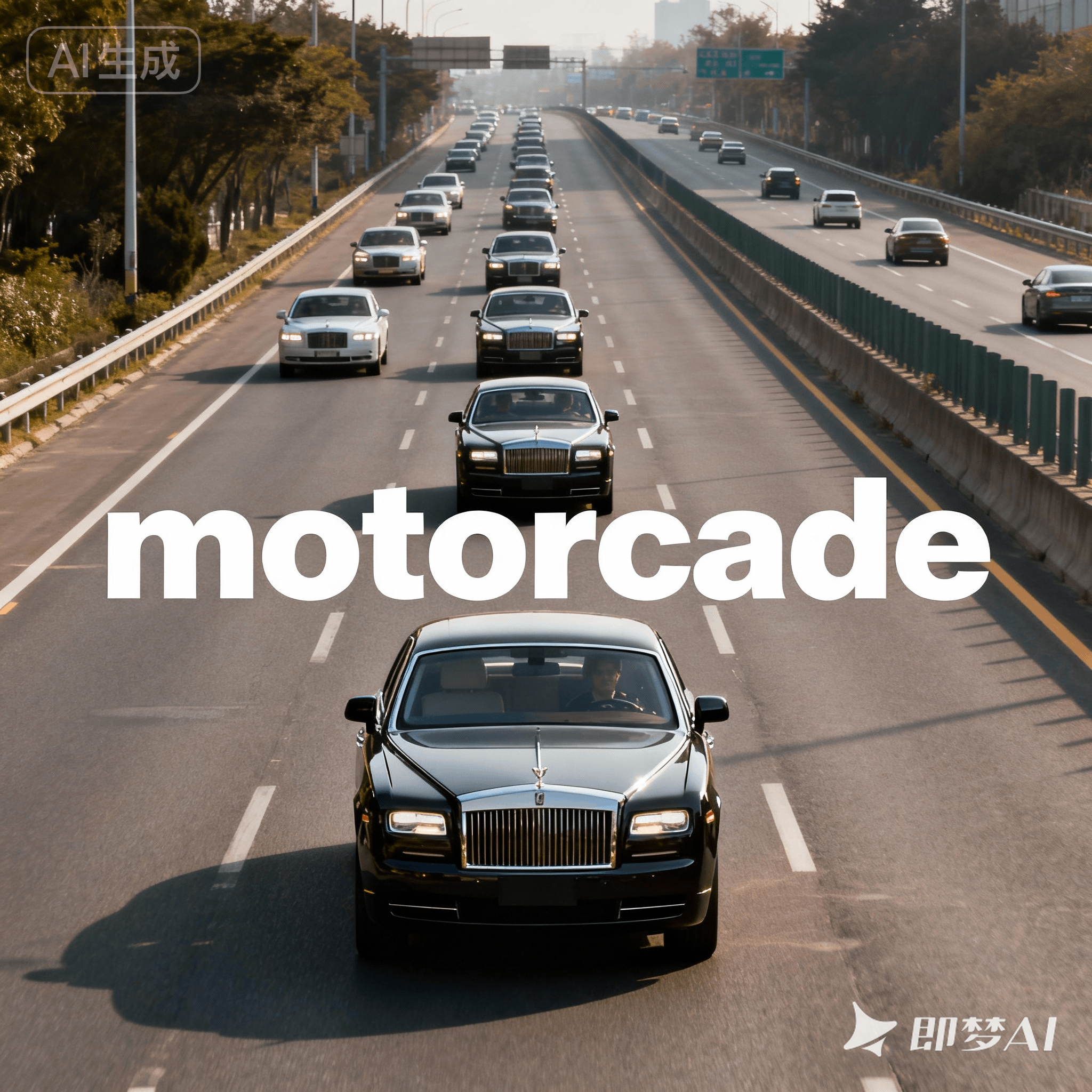 motorcade是什么意思_motorcade怎么读_音标ˈməʊtəkeɪd