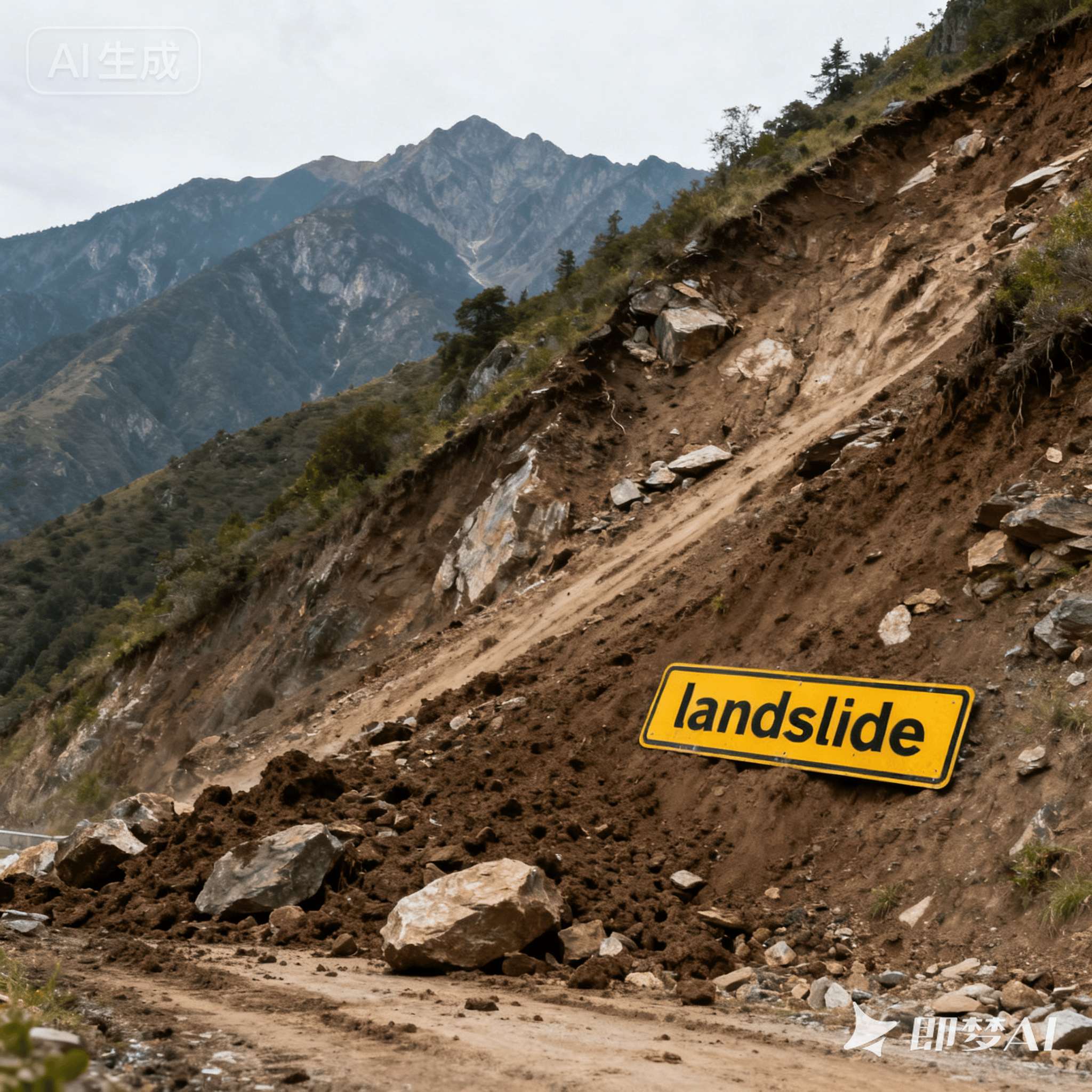 landslide是什么意思_landslide怎么读_音标ˈlændslaɪd