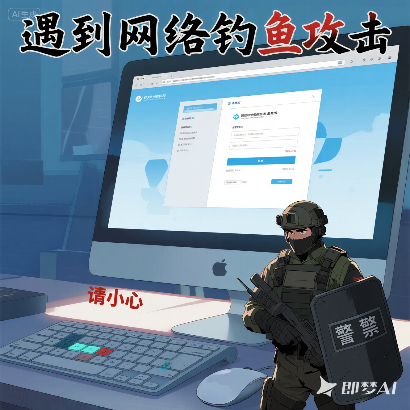 遇到网络钓鱼攻击英语怎么说？