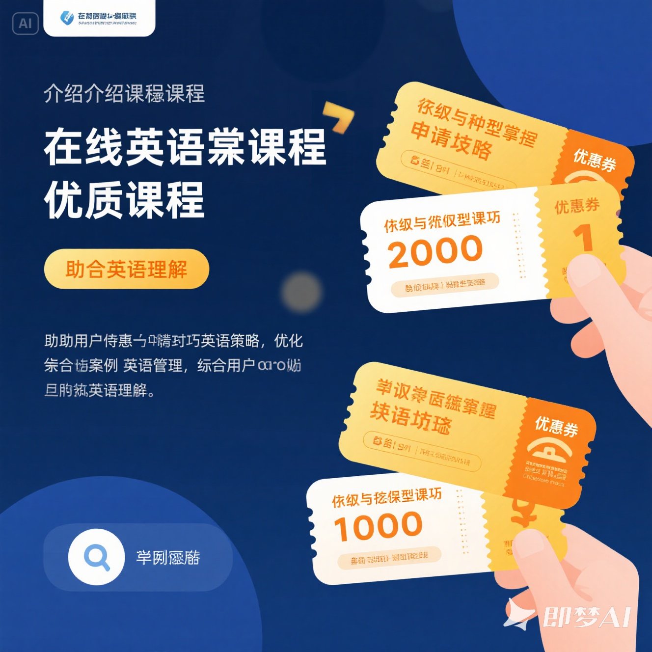 如何申请在线英语课程优惠券？