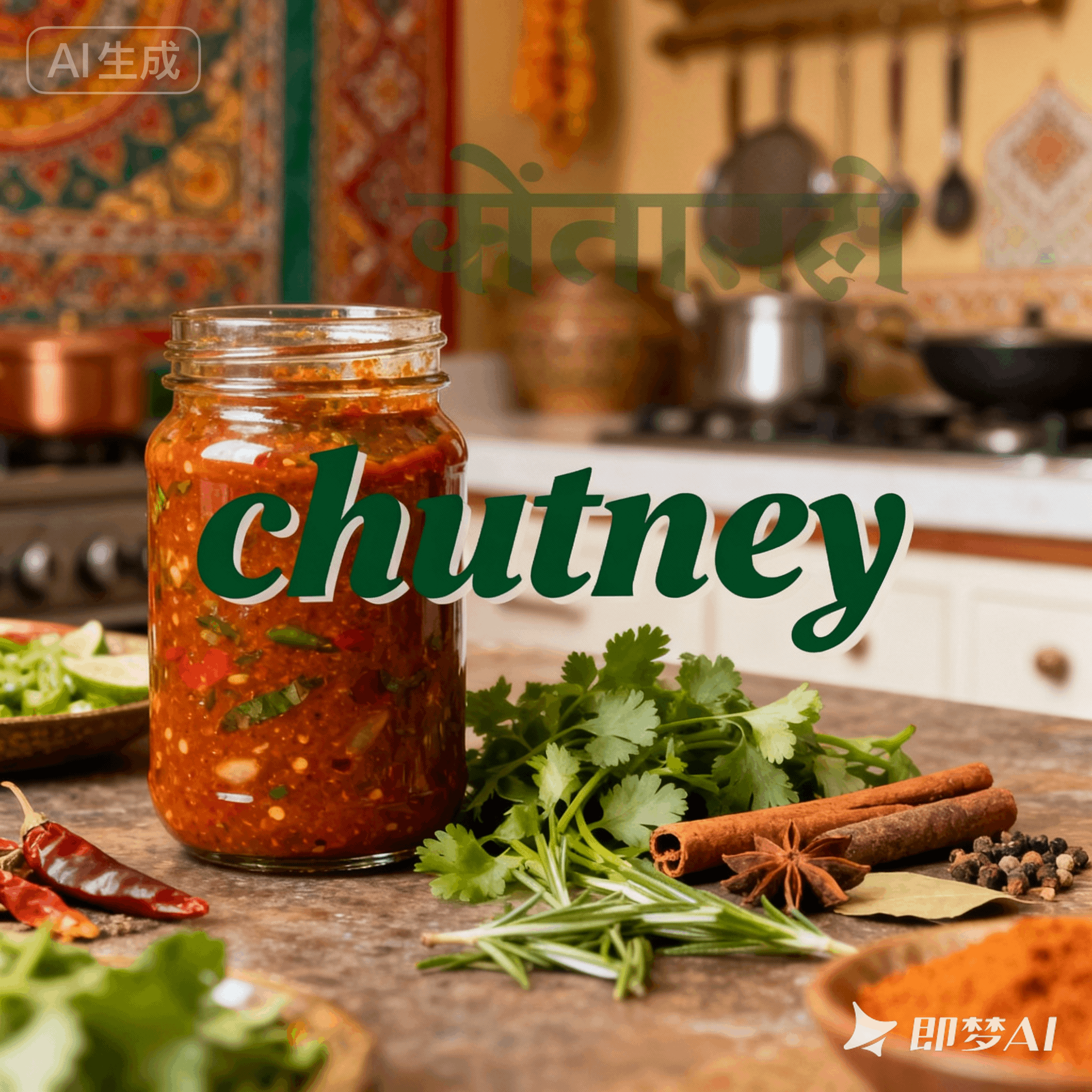 chutney是什么意思_chutney怎么读_音标ˈtʃʌtnɪ