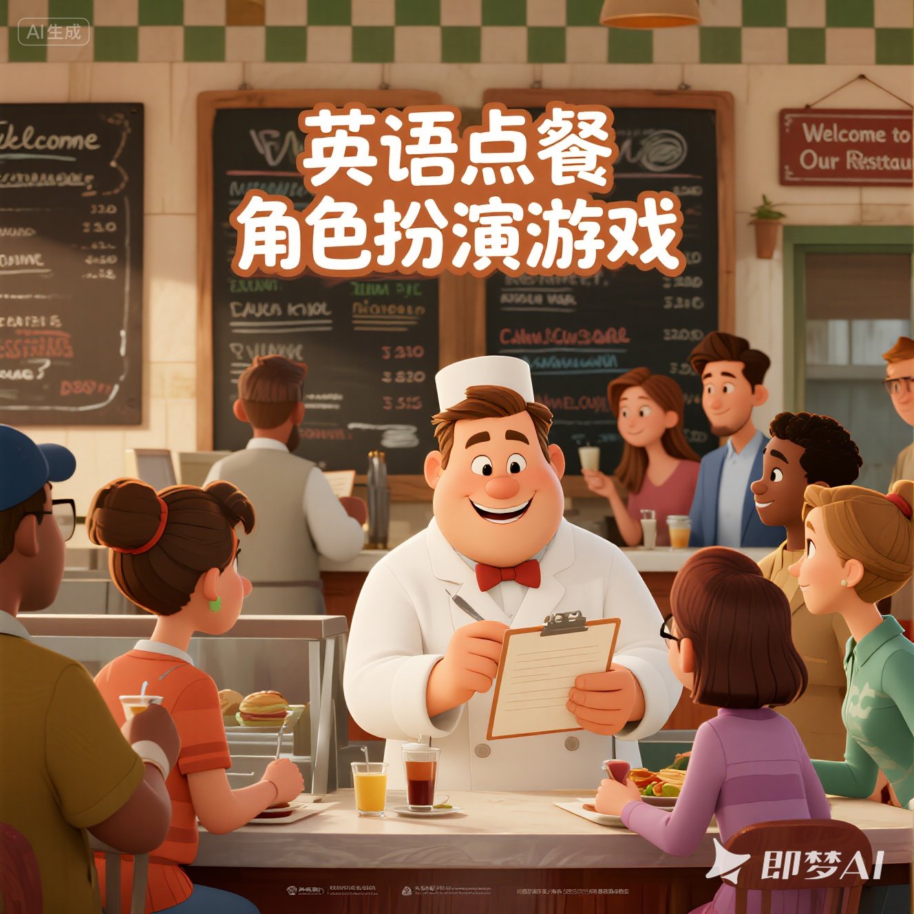 英语点餐的常用角色扮演游戏？