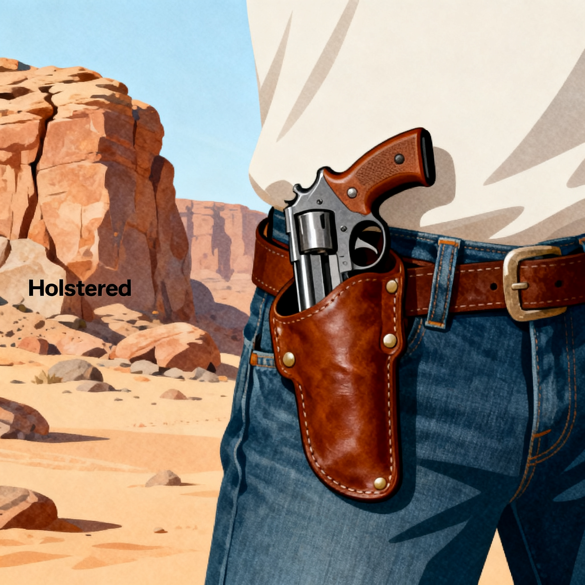 holstered是什么意思_holstered怎么读_音标'həʊlstə; 'hɒl-