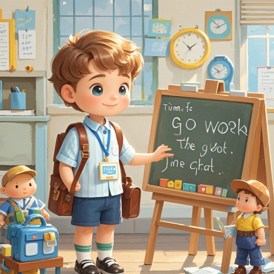 通过趣味活动让孩子掌握 Go Work 的英语表达