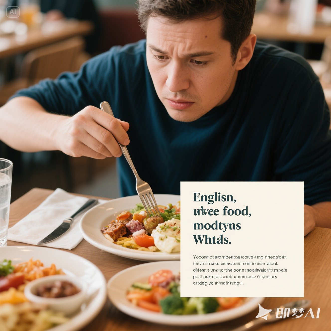 英语中如何表达对食物的不满？