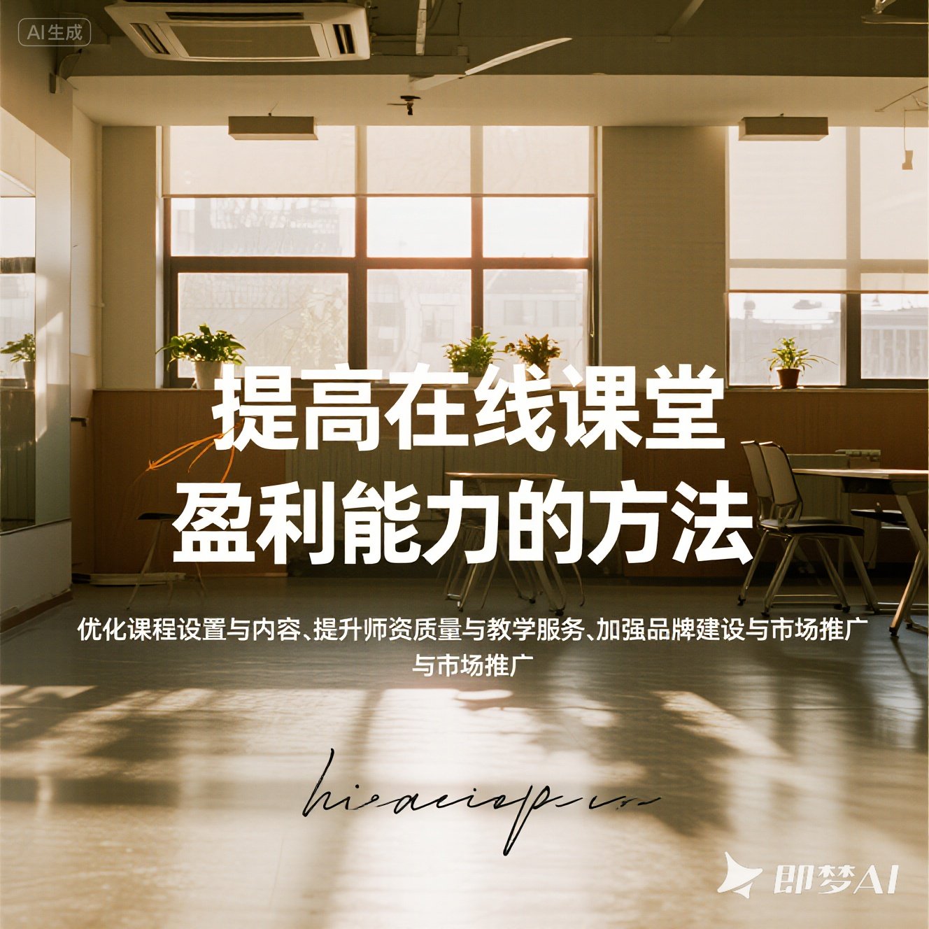 如何提高在线课堂的盈利能力？