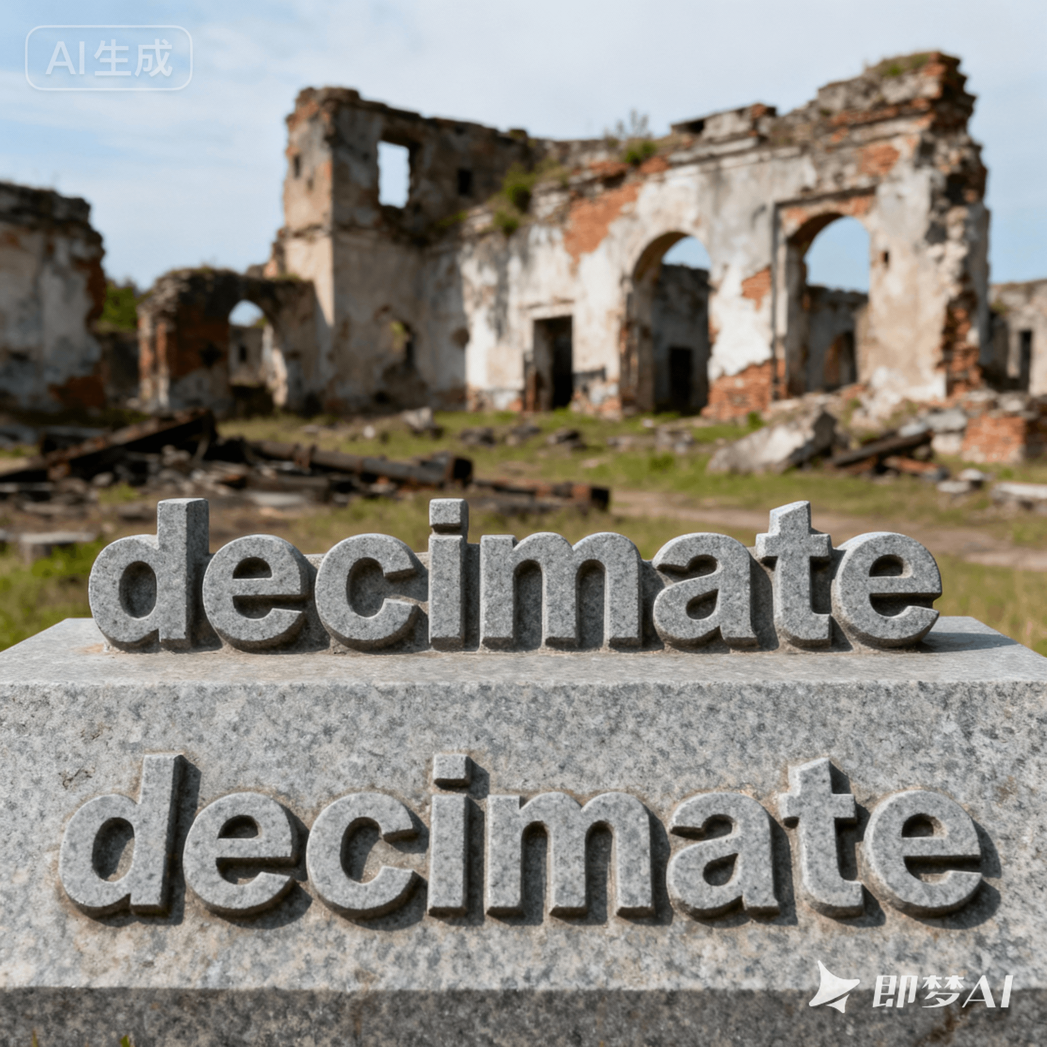 decimate是什么意思_decimate怎么读_音标'desɪmeɪt