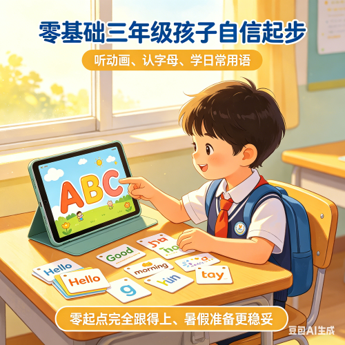 英语没学过三年级跟得上吗