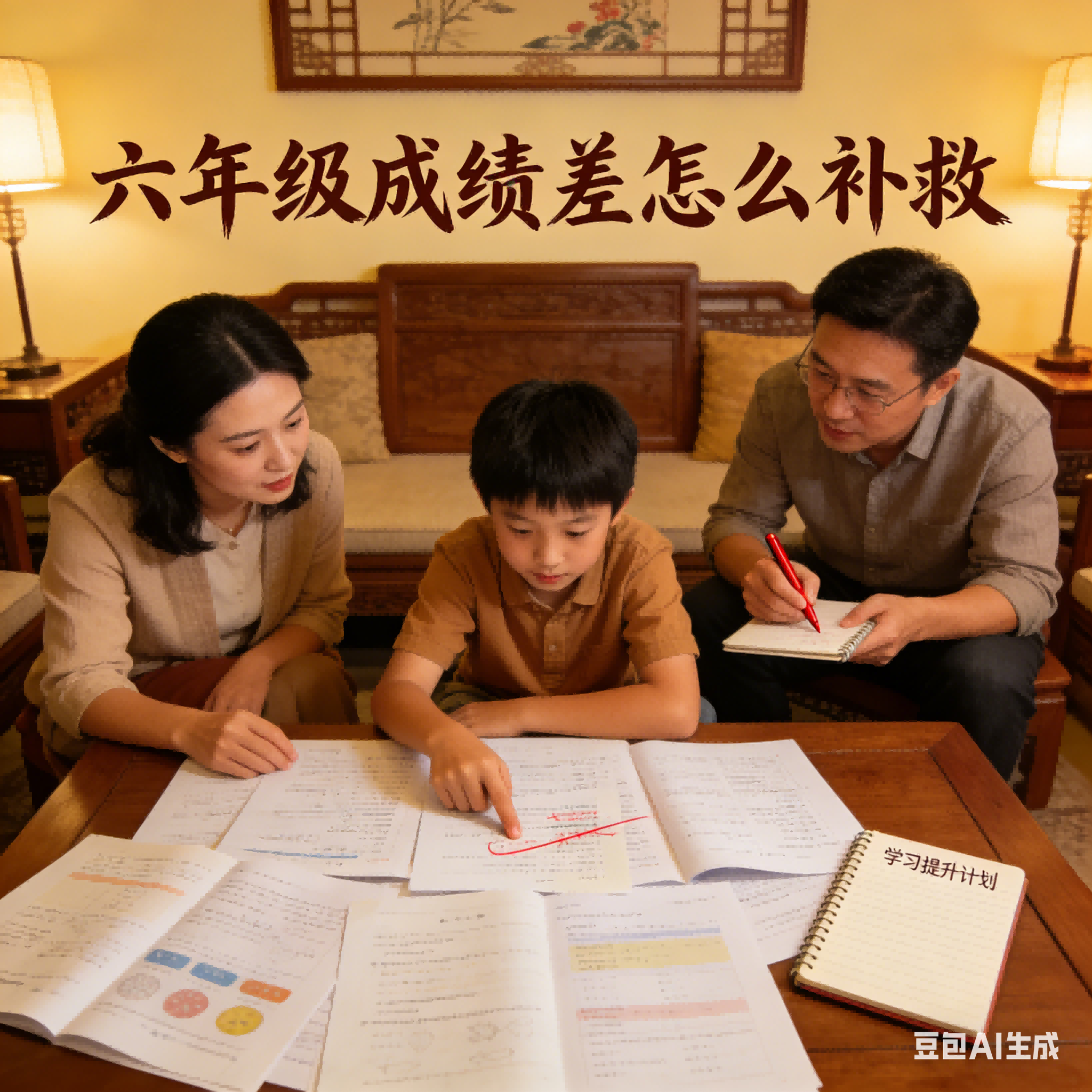 六年级成绩差怎么补救