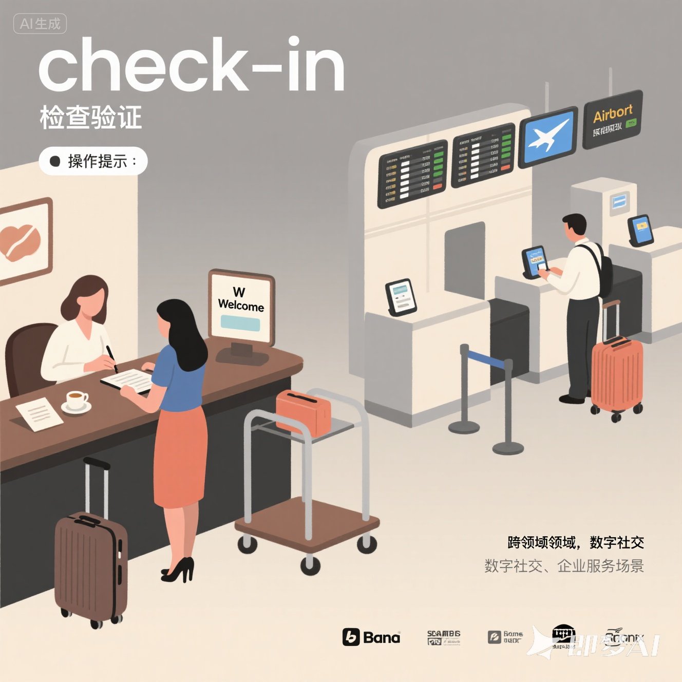 英语中的 “check-in” 是什么意思？