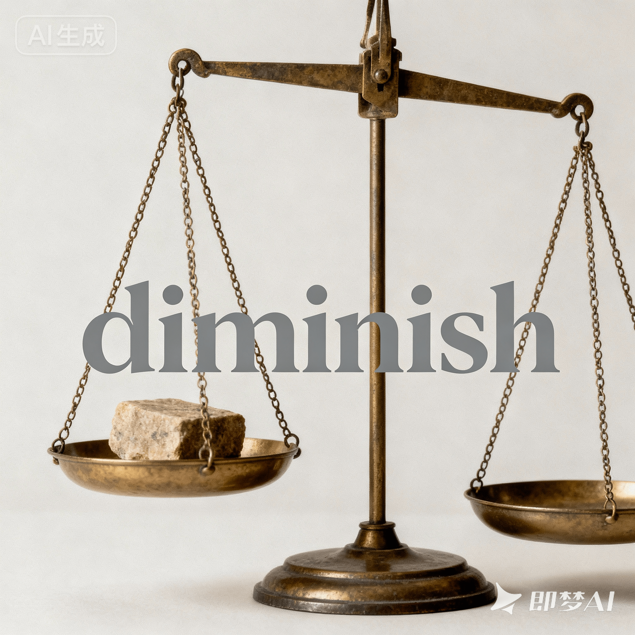 diminish是什么意思_diminish怎么读_音标dɪ'mɪnɪʃ