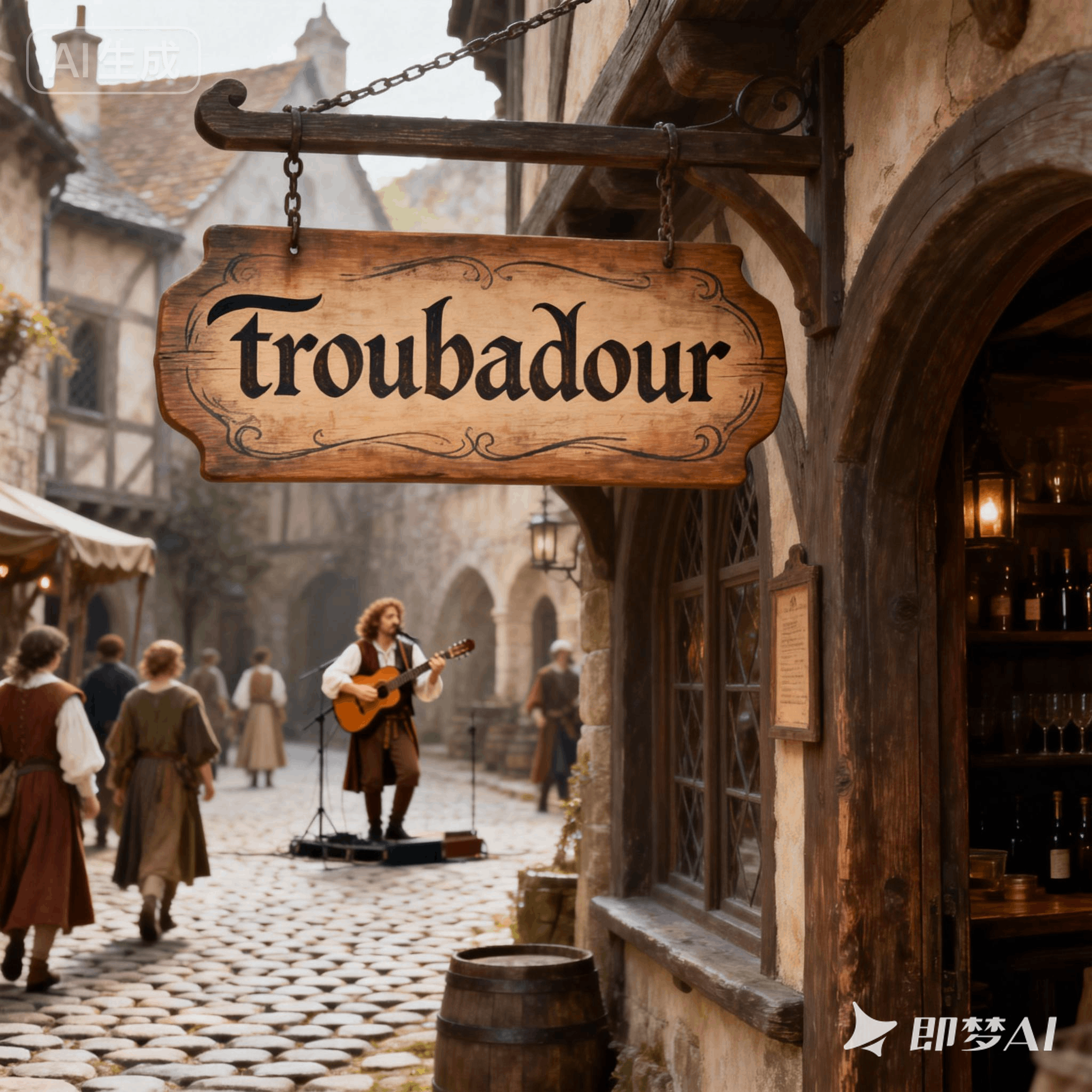 troubadour是什么意思_troubadour怎么读_音标ˈtru-bədɔ-(r)