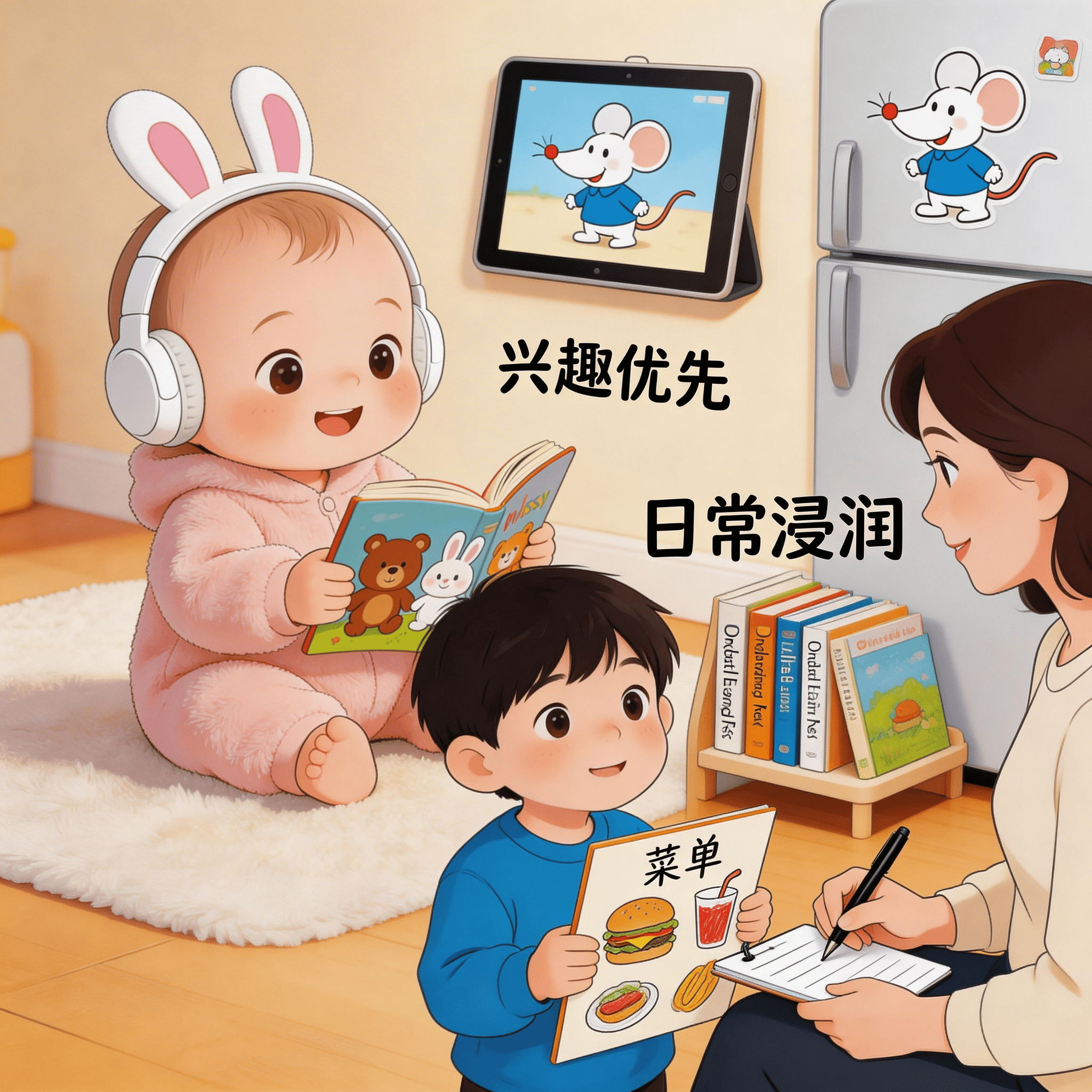 宝宝学英语的步骤方法