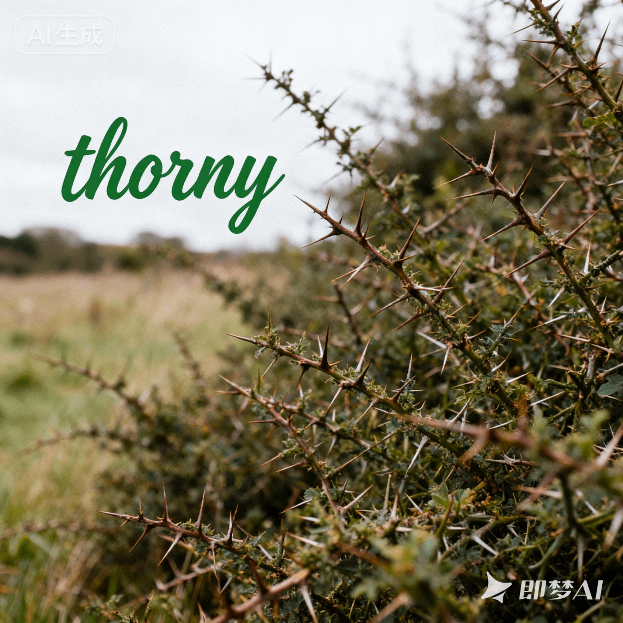 thorny是什么意思_thorny怎么读_音标'θɔ-nɪ