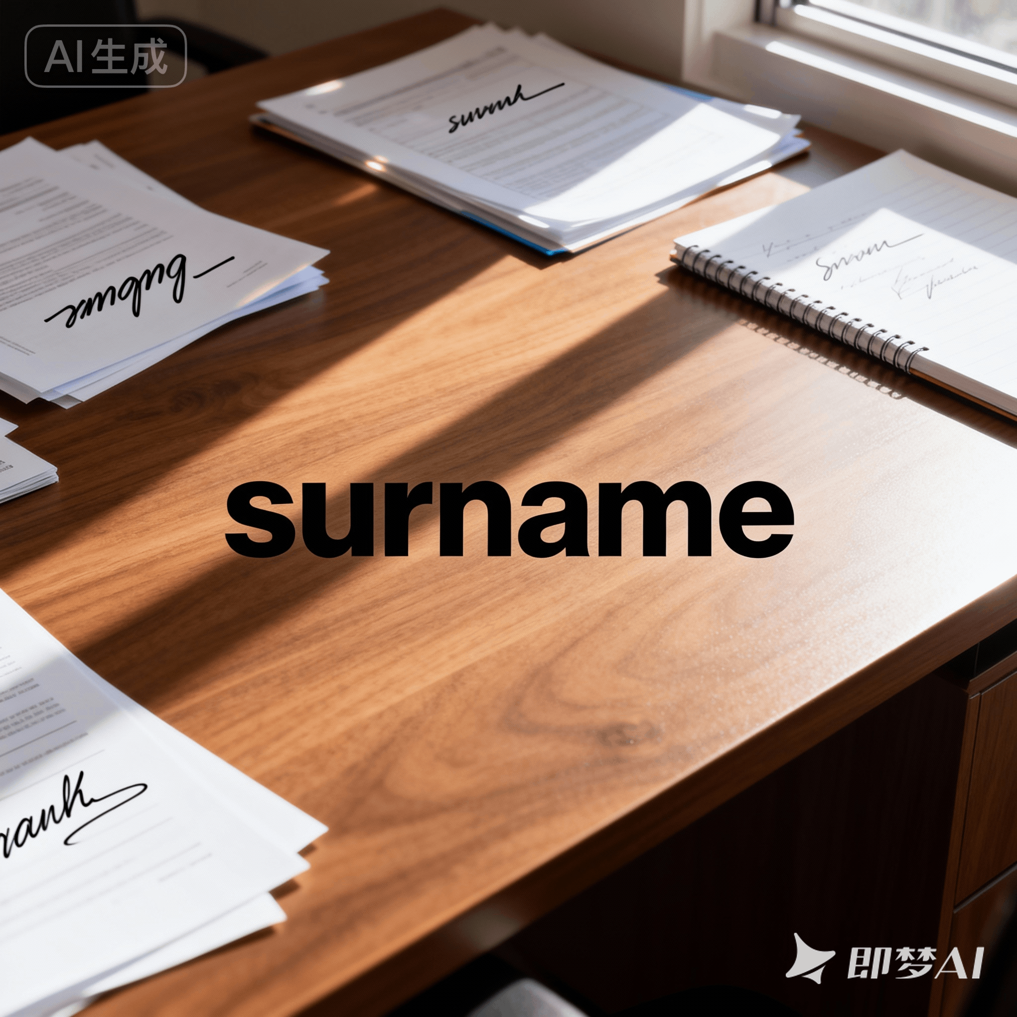 surname是什么意思_surname怎么读_音标'sɜ-neɪm