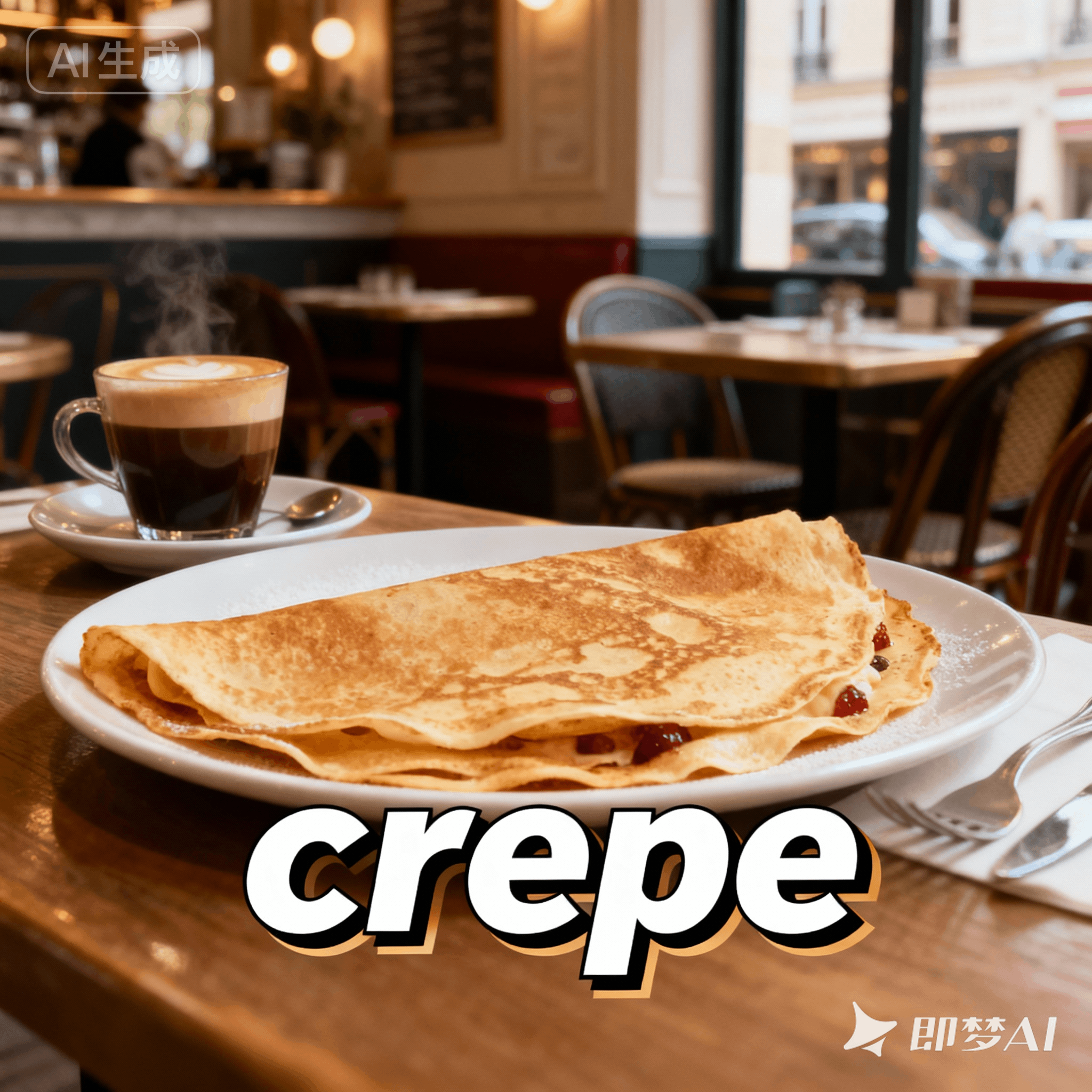 crepe是什么意思_crepe怎么读_音标kreɪp