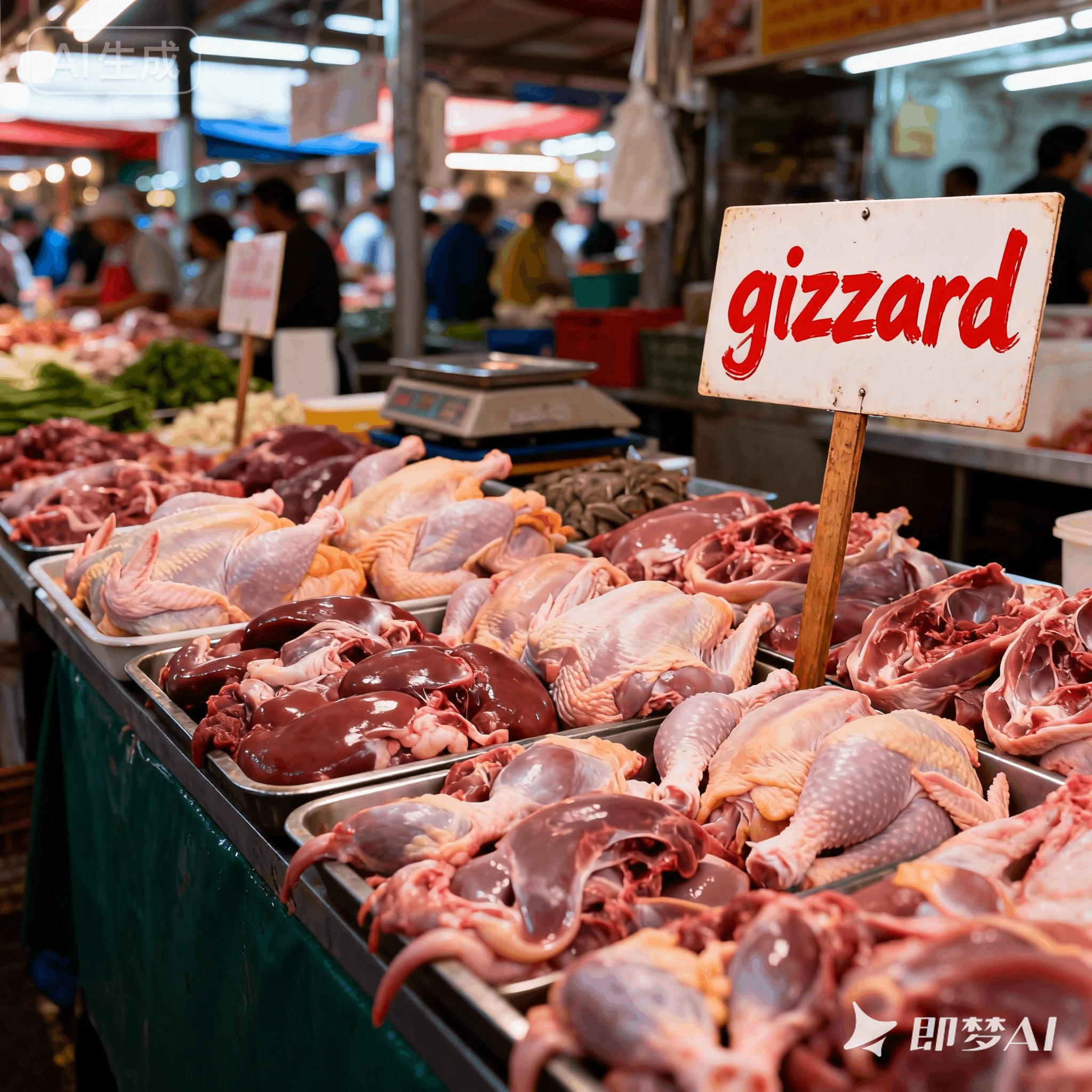 gizzard是什么意思_gizzard怎么读_音标ˈgɪzəd