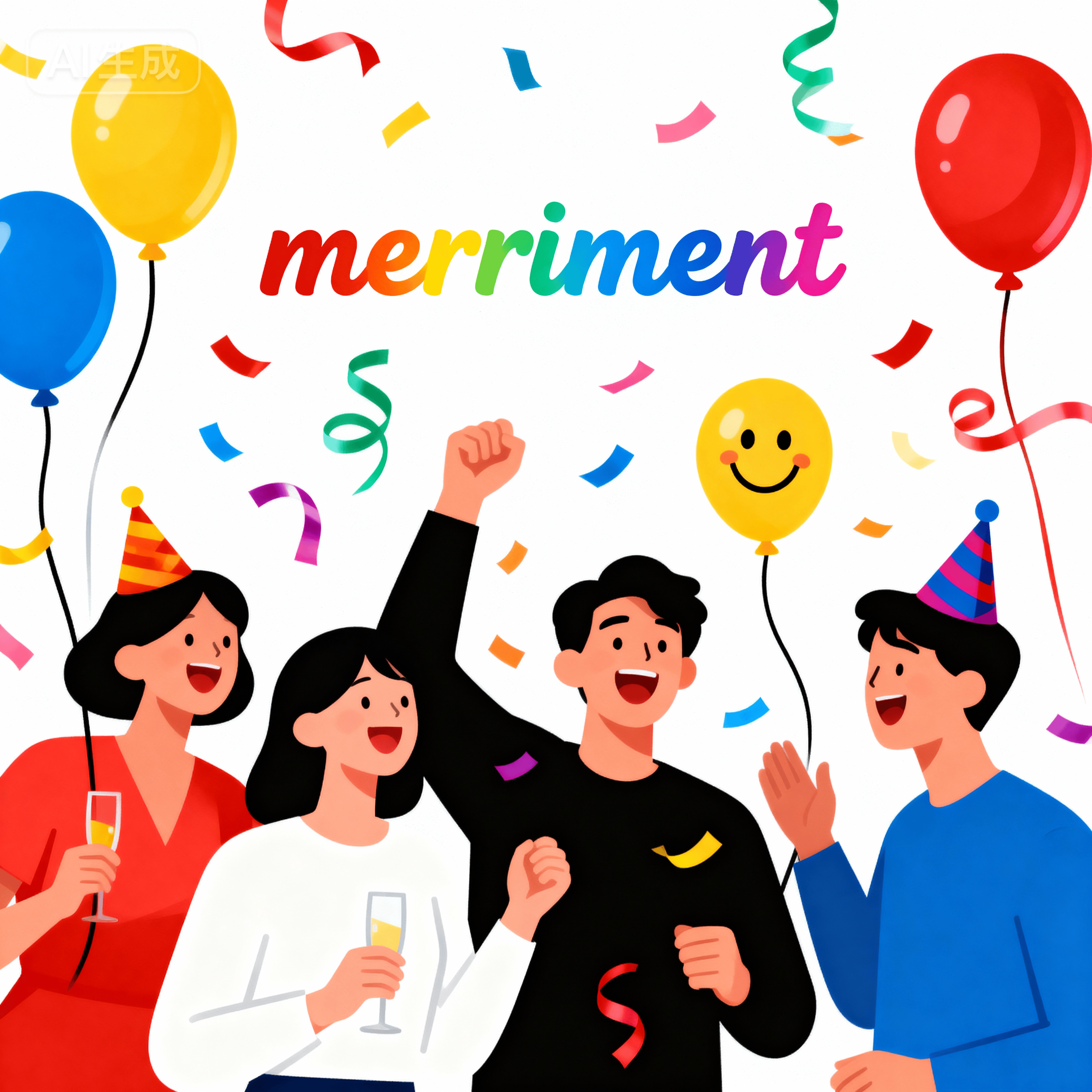 merriment是什么意思_merriment怎么读_音标ˈmerɪmənt