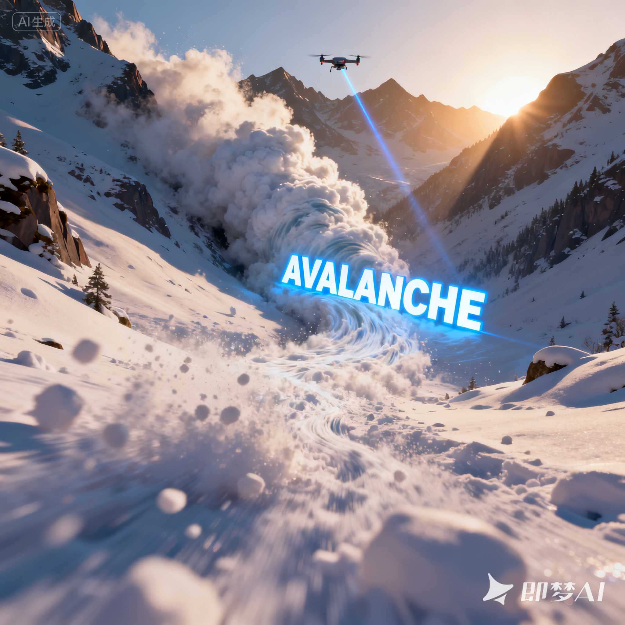 avalanche是什么意思_avalanche怎么读_音标'ævəlɑ-nʃ