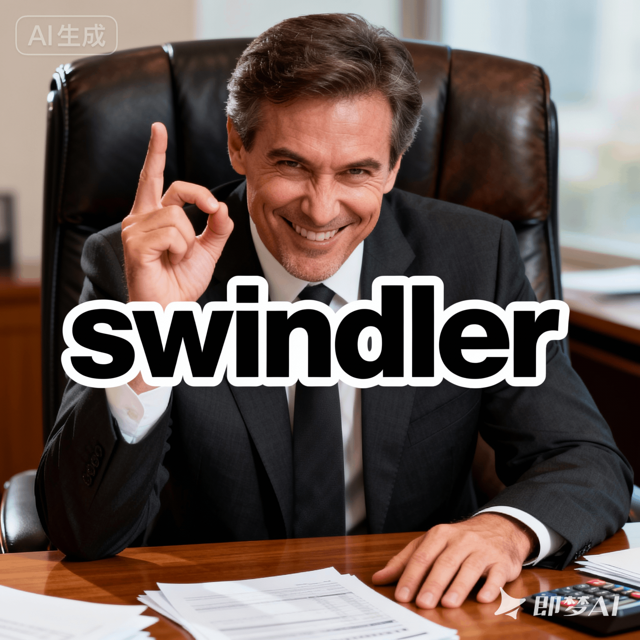 swindler是什么意思_swindler怎么读_音标'swɪndlə(r)