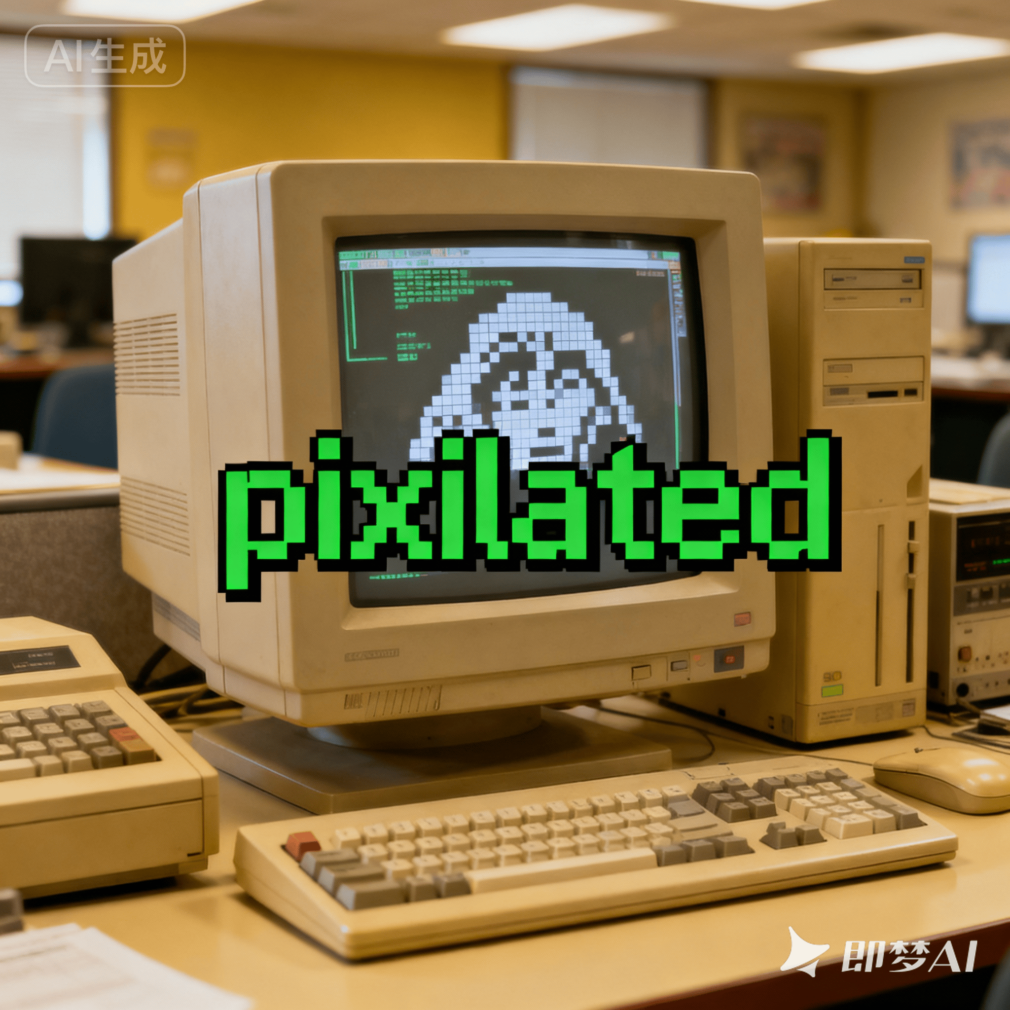pixilated是什么意思_pixilated怎么读_音标'piksәleitid