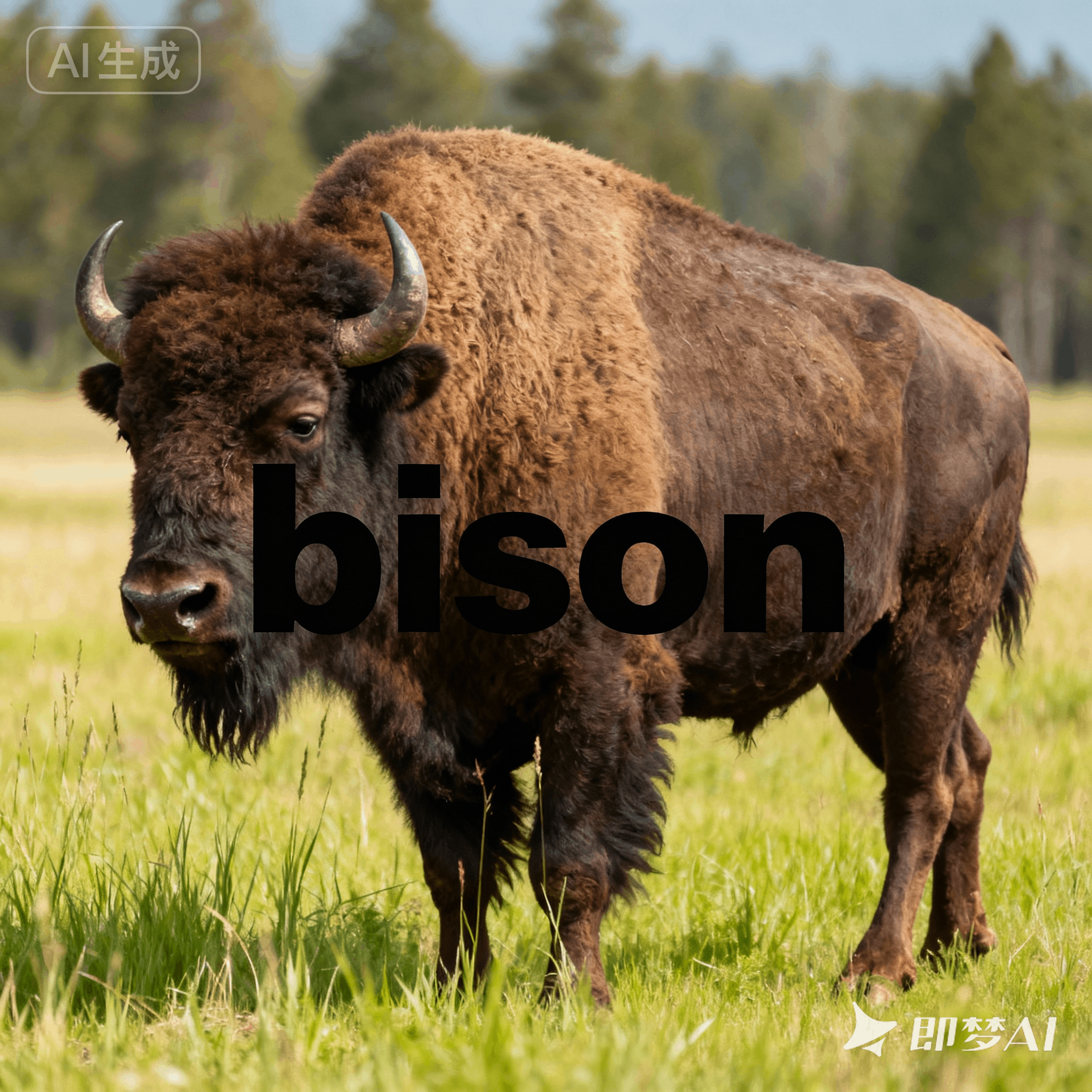 bison是什么意思_bison怎么读_音标'baɪsn