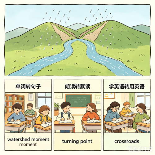 分水岭英语短语