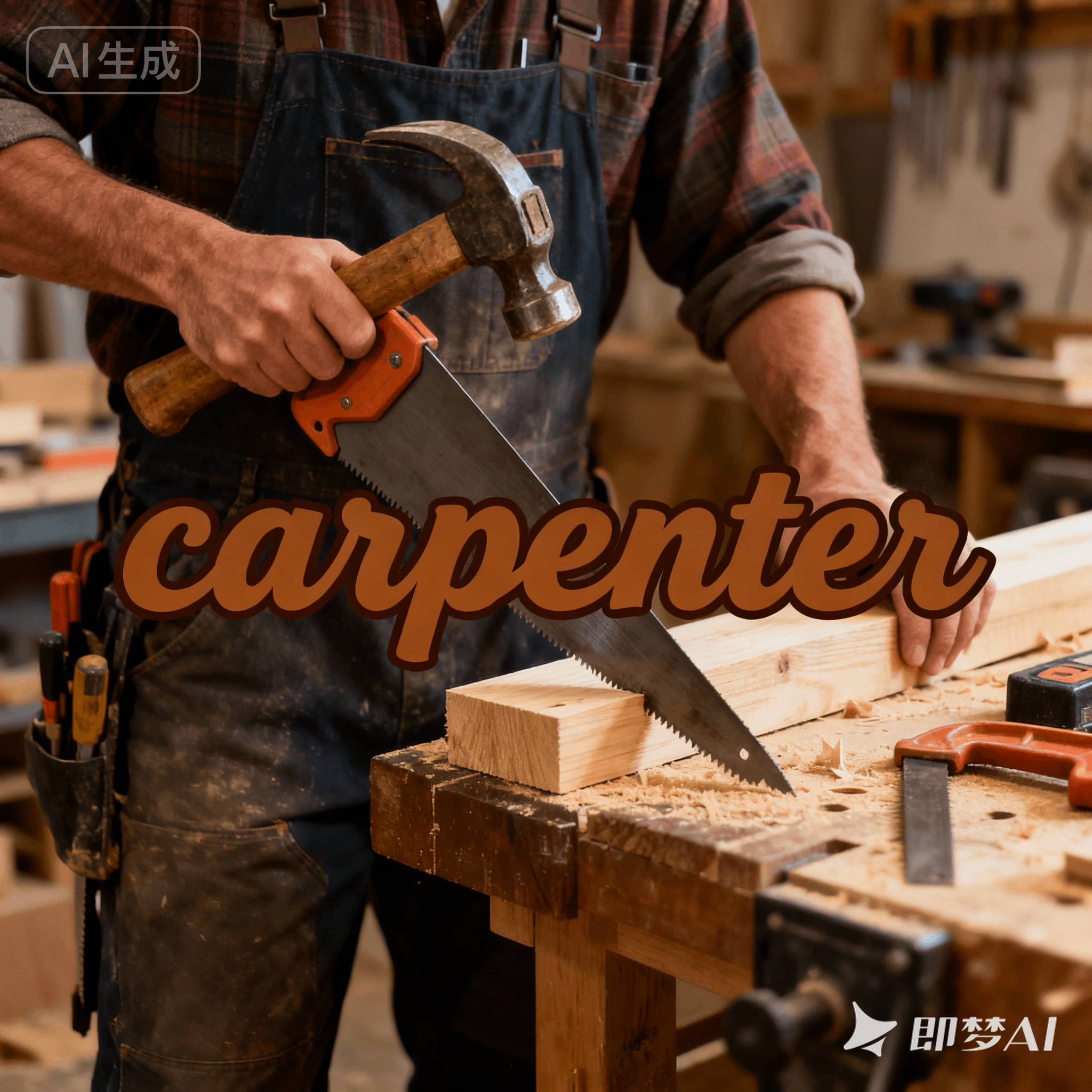 carpenter是什么意思_carpenter怎么读_音标'kɑ-pəntə(r)