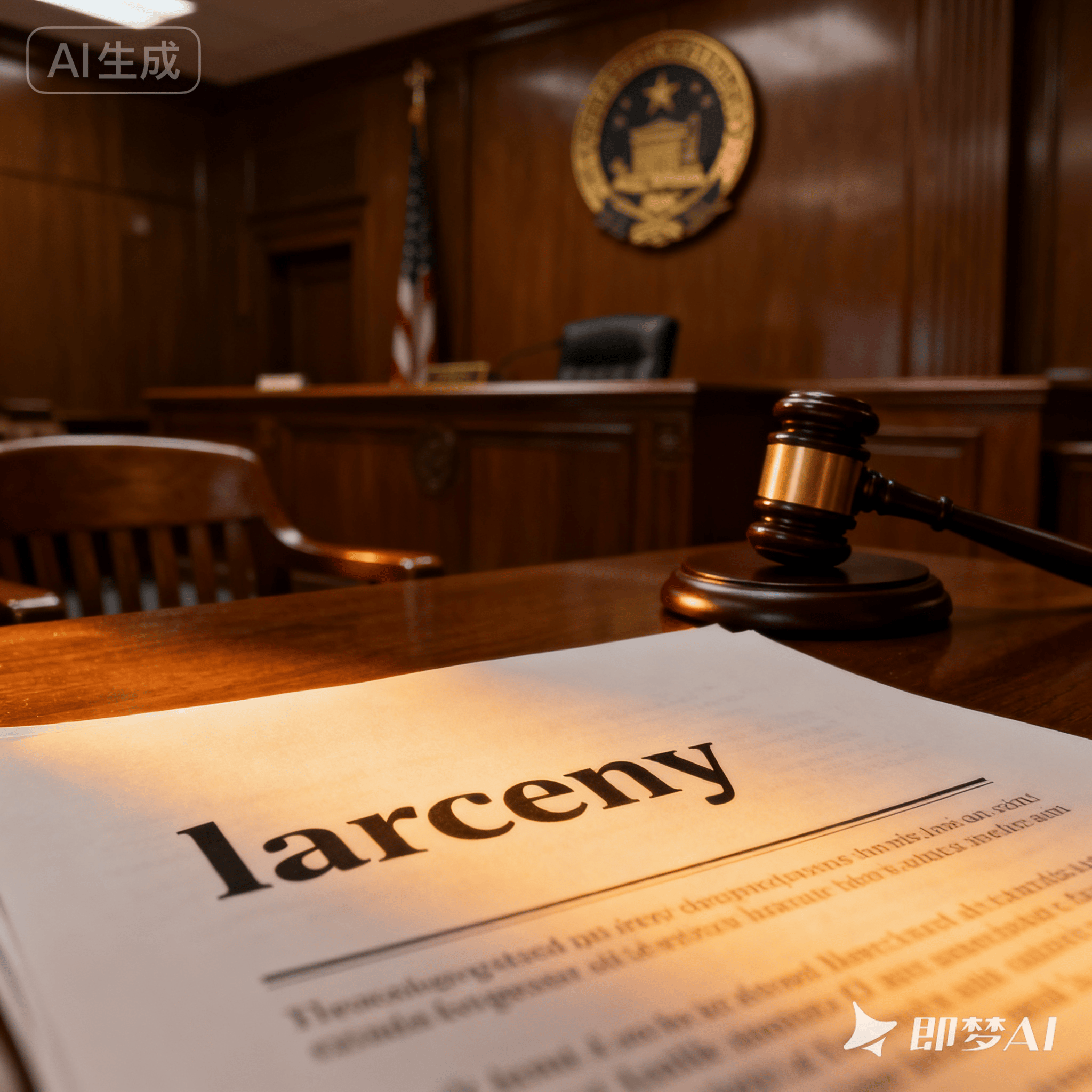 larceny是什么意思_larceny怎么读_音标'lɑ-sənɪ