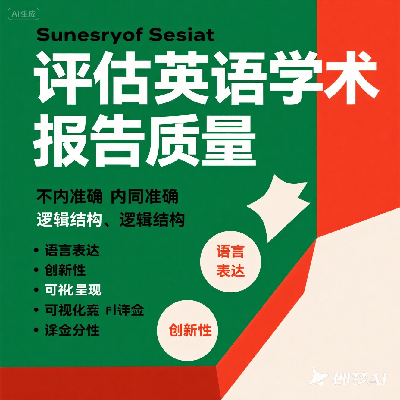 如何评估英语学术报告的质量？