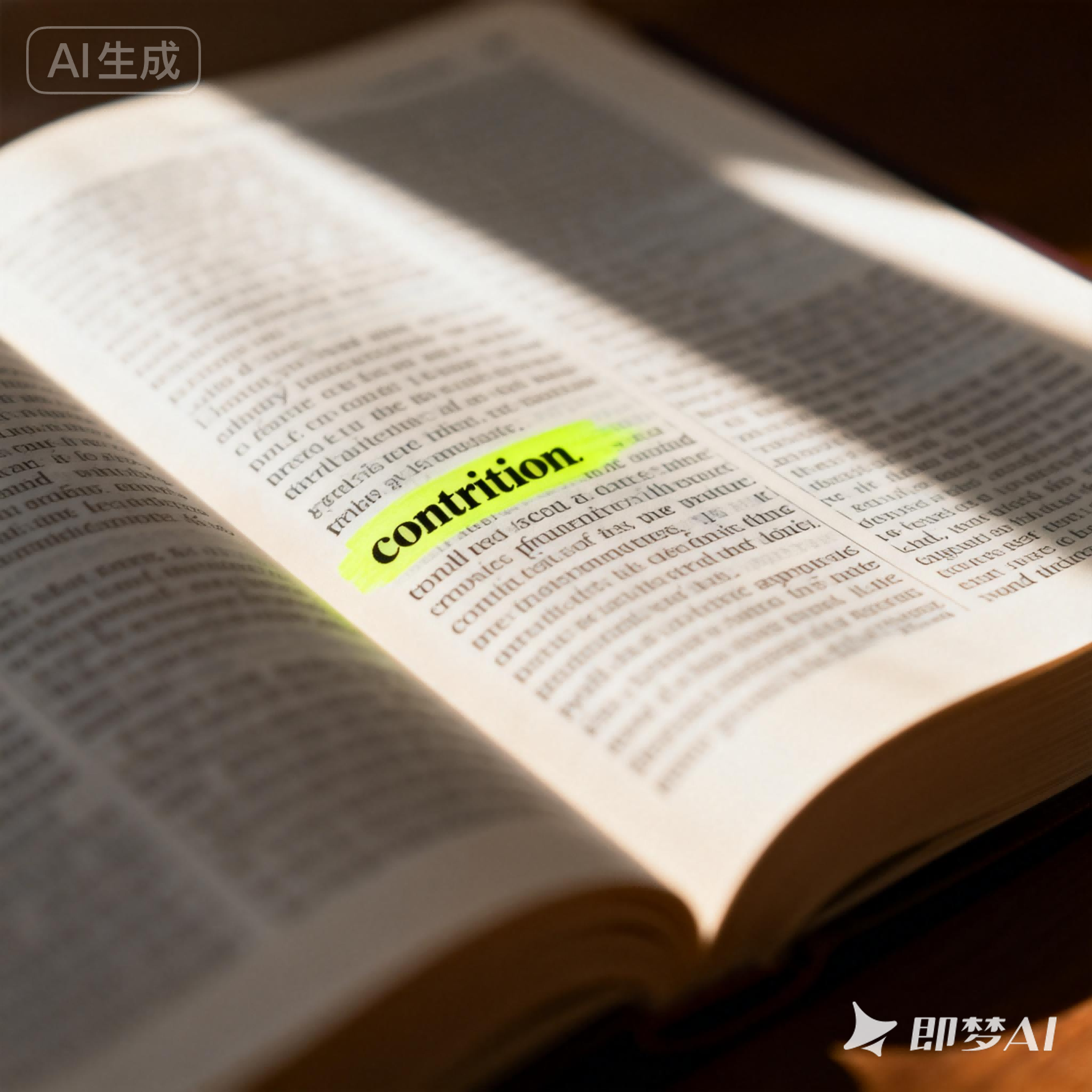 contrition是什么意思_contrition怎么读_音标kən'trɪʃn