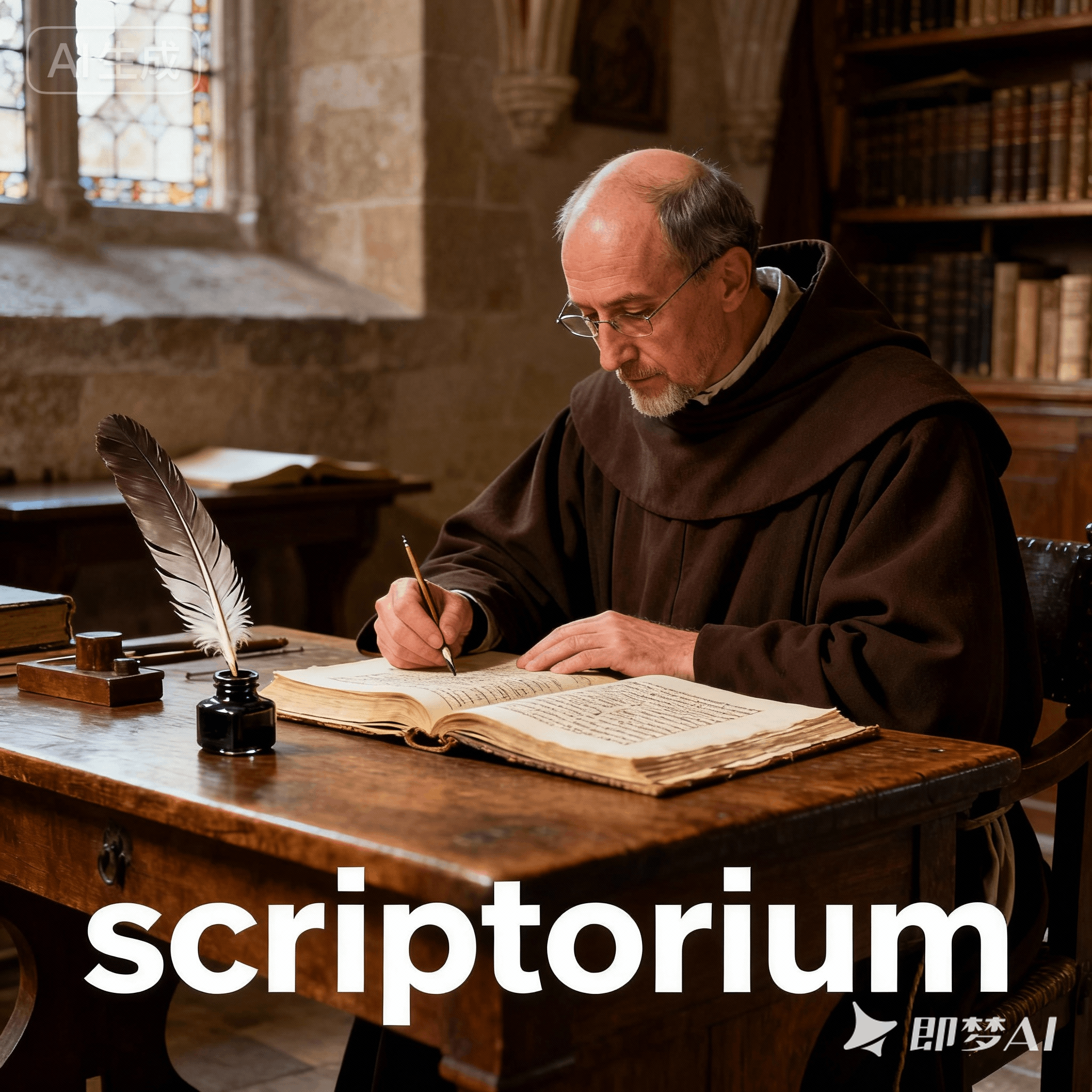 scriptorium是什么意思_scriptorium怎么读_音标skrip'tɒ-riәm