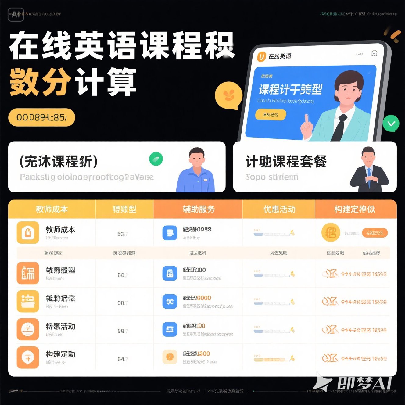 在线英语课程的费用如何计算？