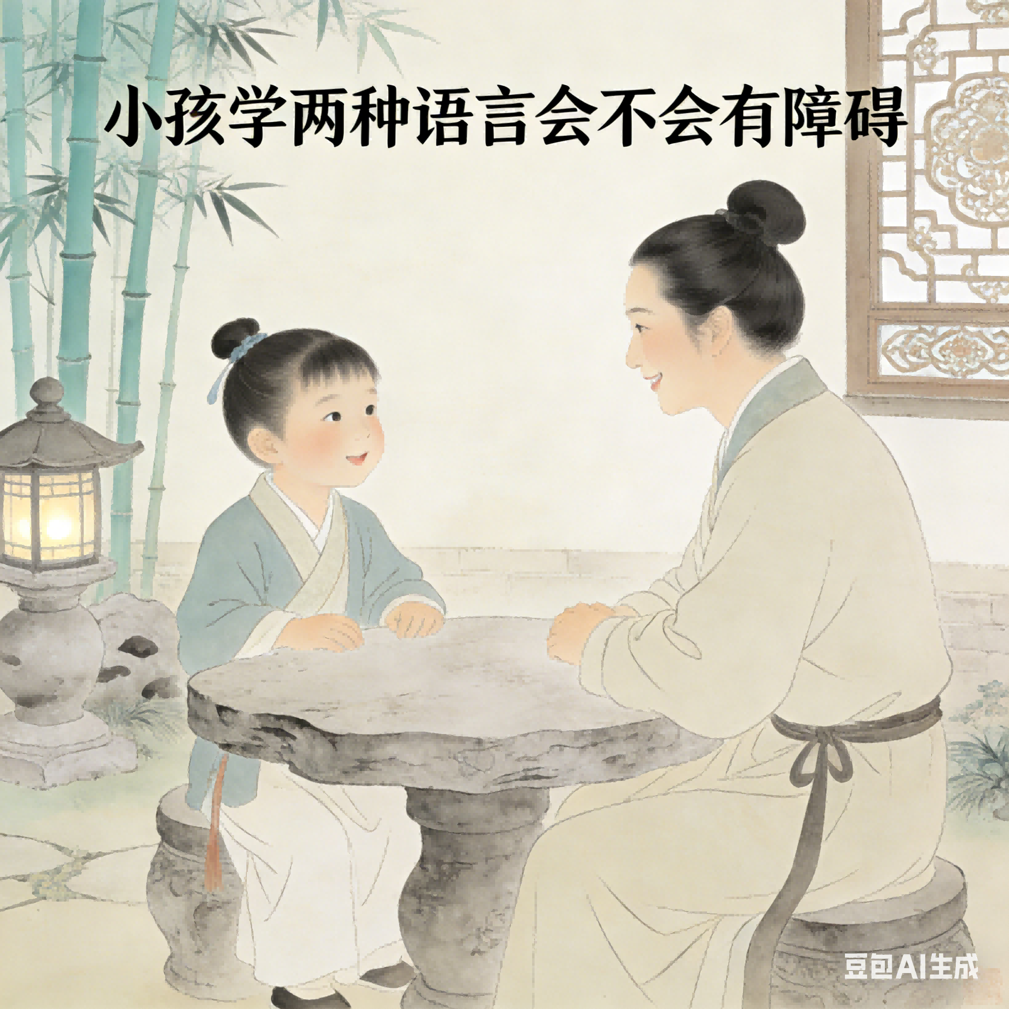 小孩学两种语言会不会有障碍