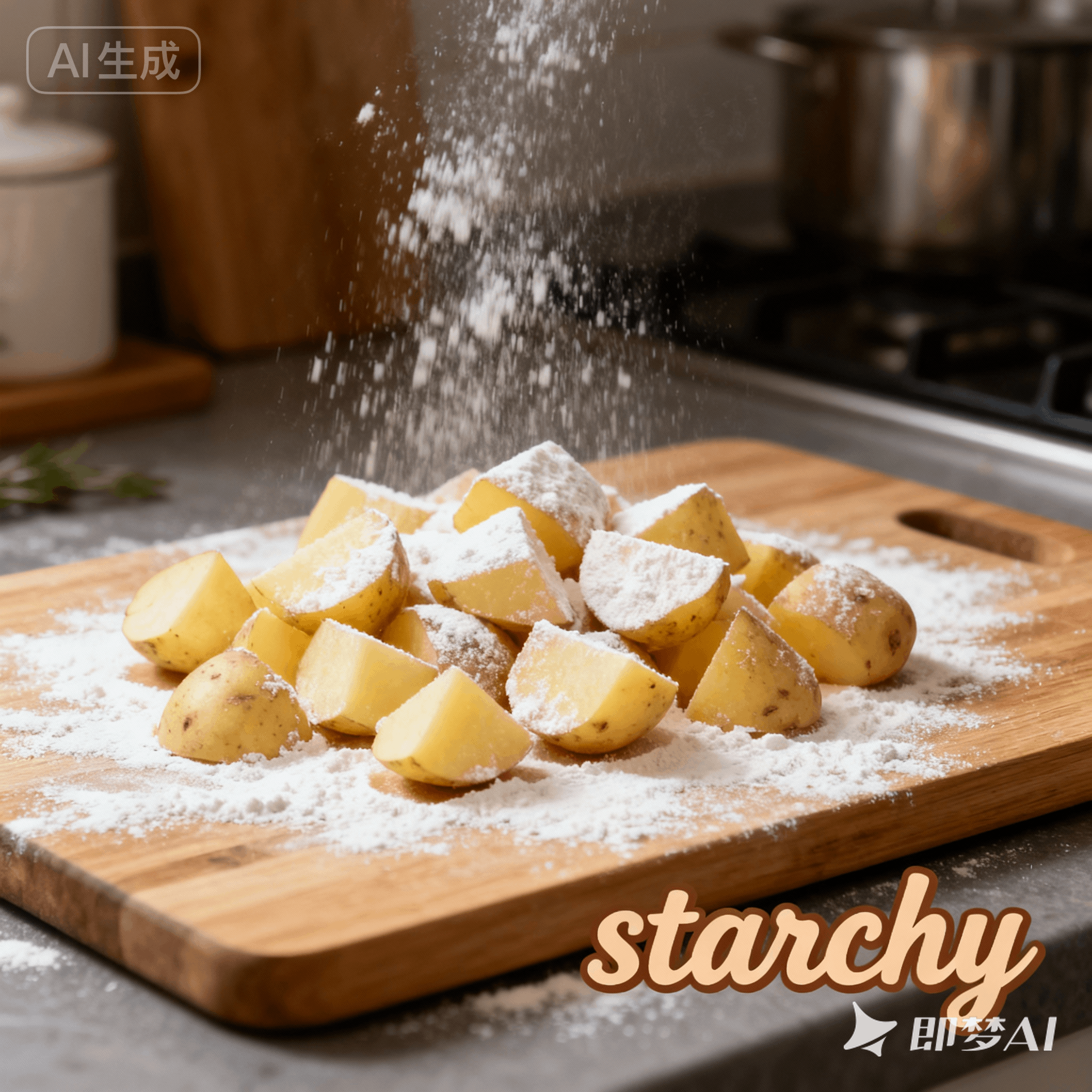 starchy是什么意思_starchy怎么读_音标'stɑ-tʃɪ