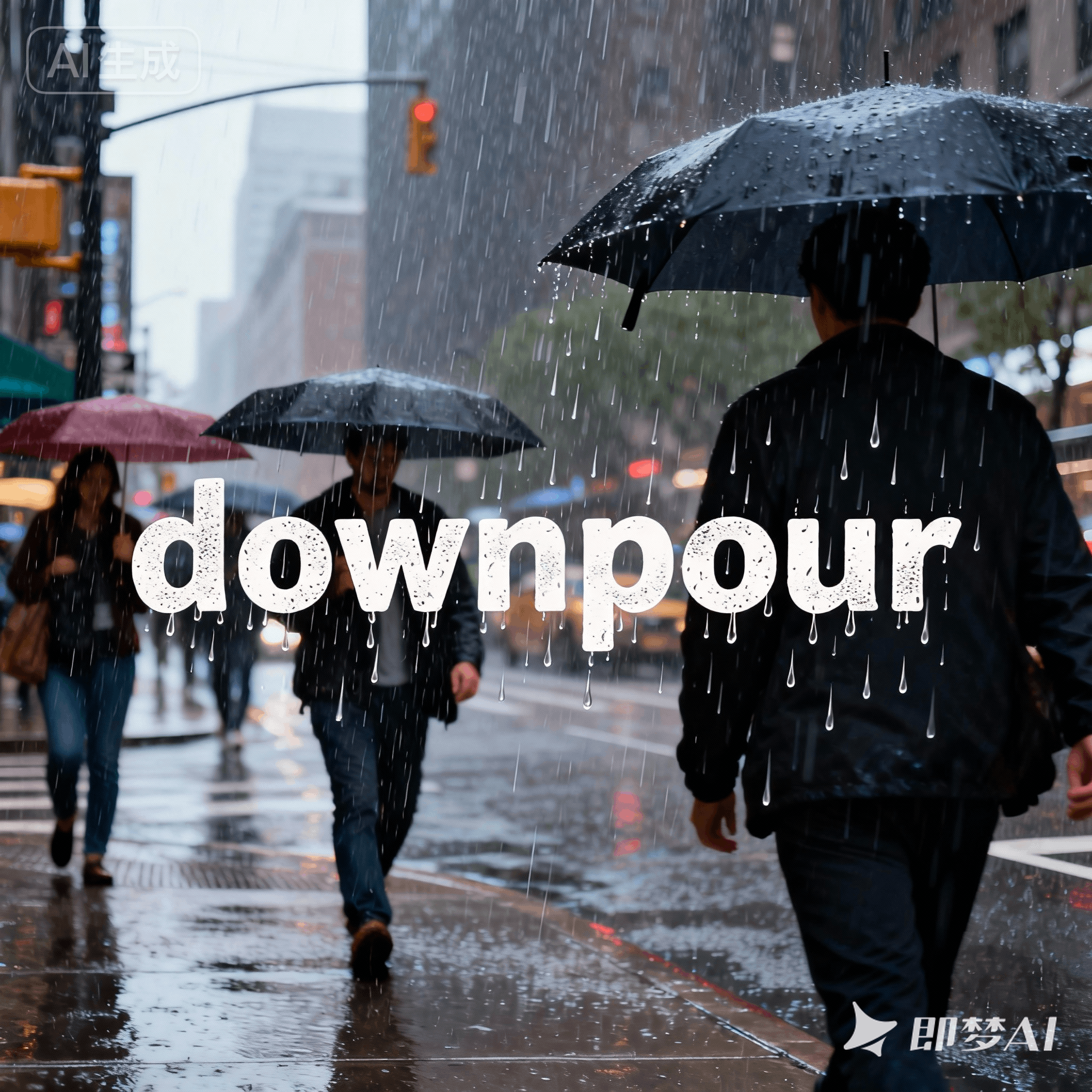 downpour是什么意思_downpour怎么读_音标ˈdaʊnpɔ-(r)