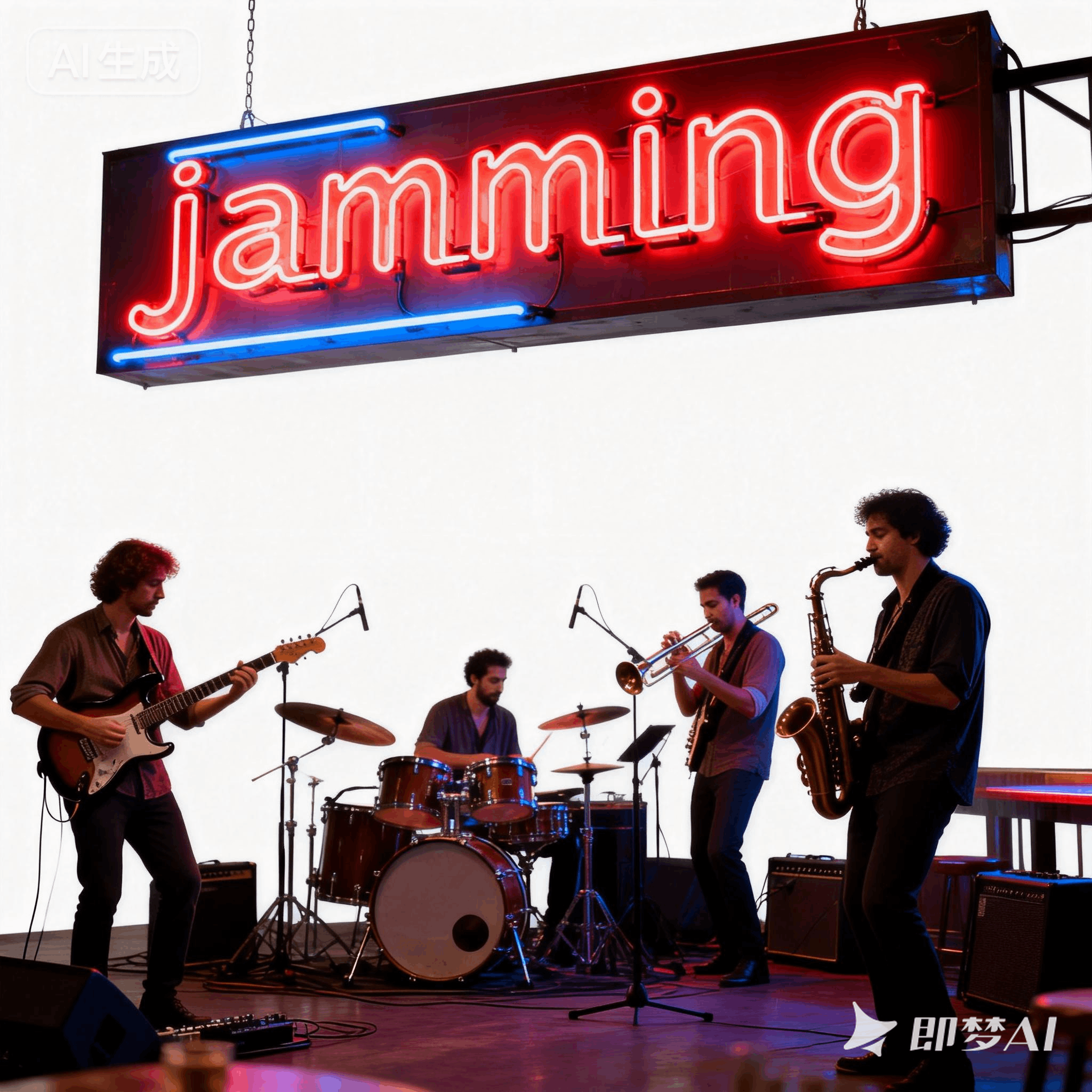 jamming是什么意思_jamming怎么读_音标'dʒæmɪŋ