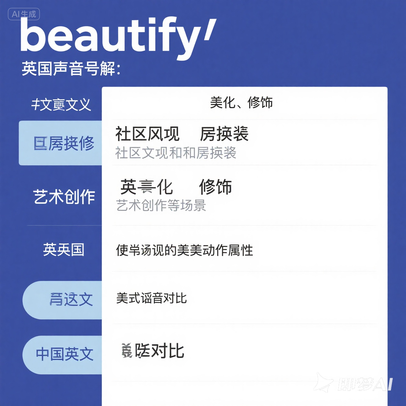 beautify 是什么意思_beautify 怎么读_音标 'bju-tɪfaɪ