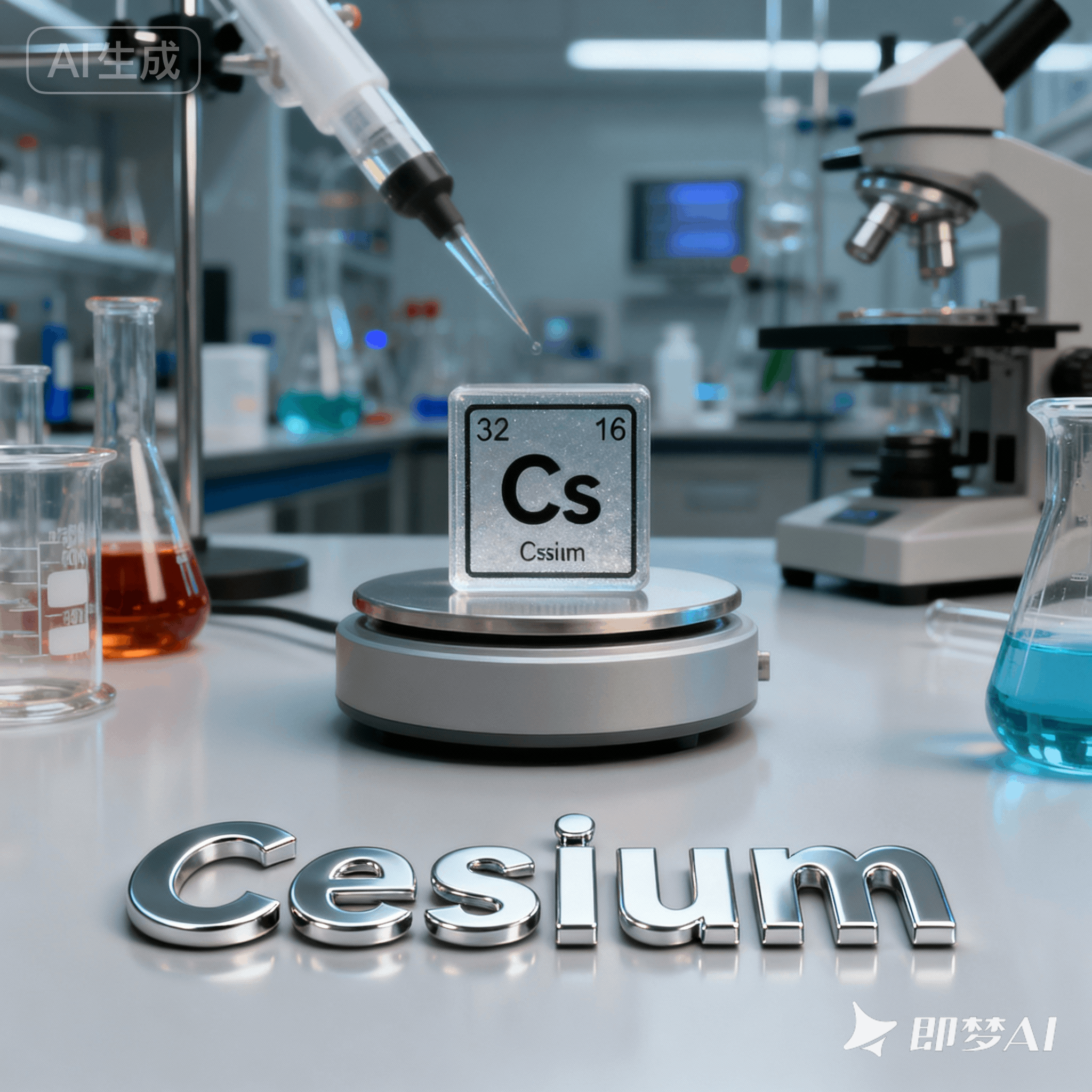cesium是什么意思_cesium怎么读_音标'si-zɪəm