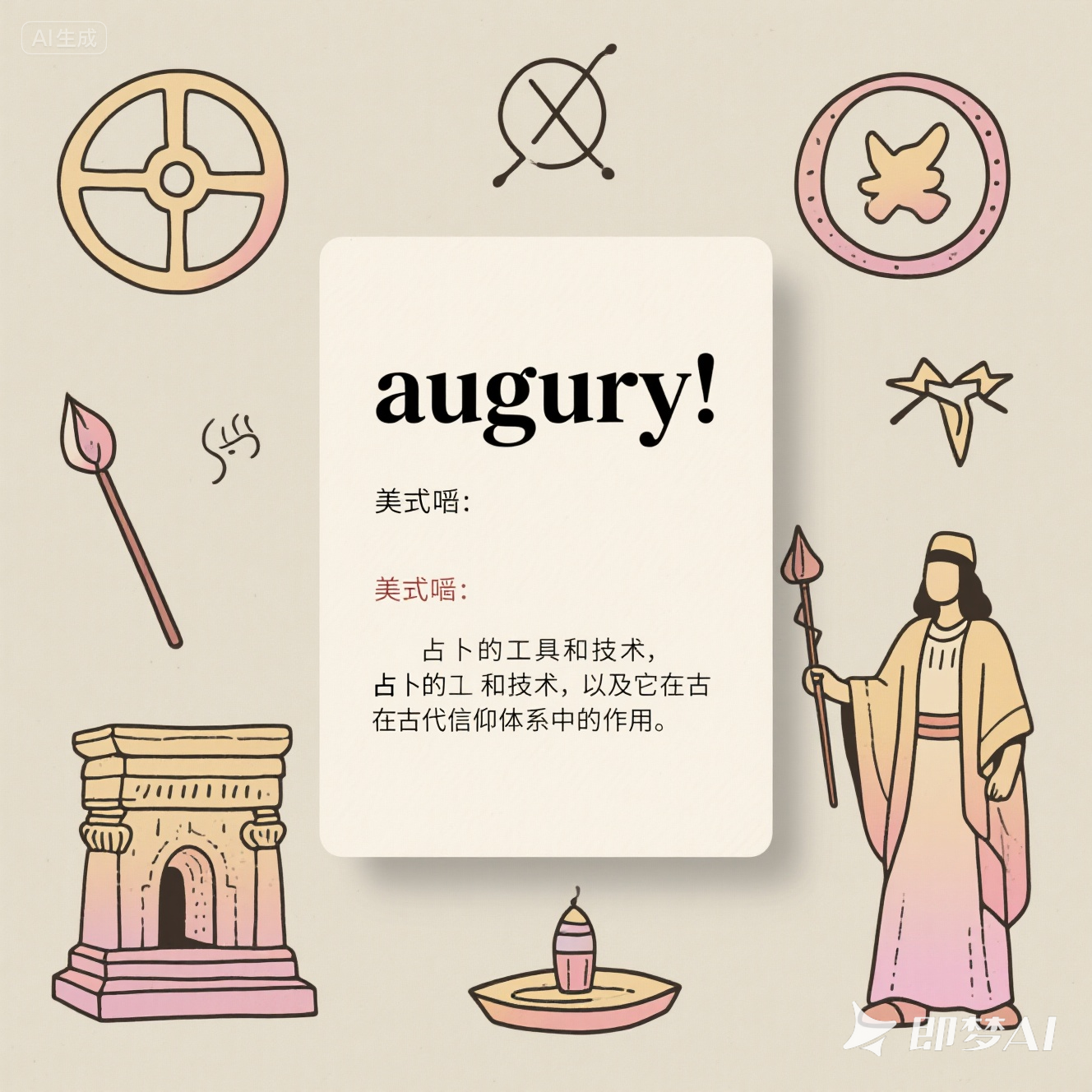 augury 是什么意思_augury 怎么读_音标 'ɔ-ɡjʊrɪ