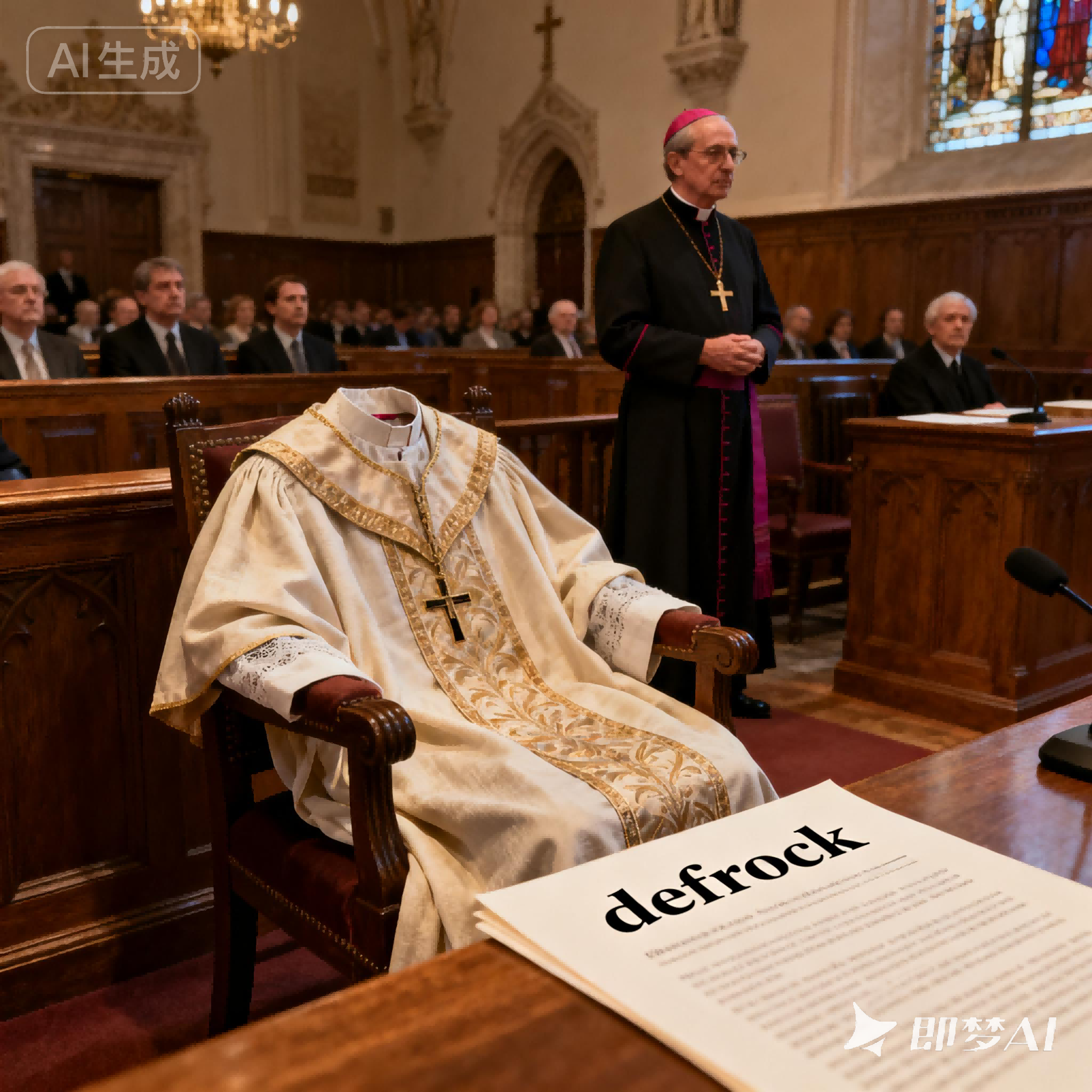 defrock是什么意思_defrock怎么读_音标ˌdi-'frɒk