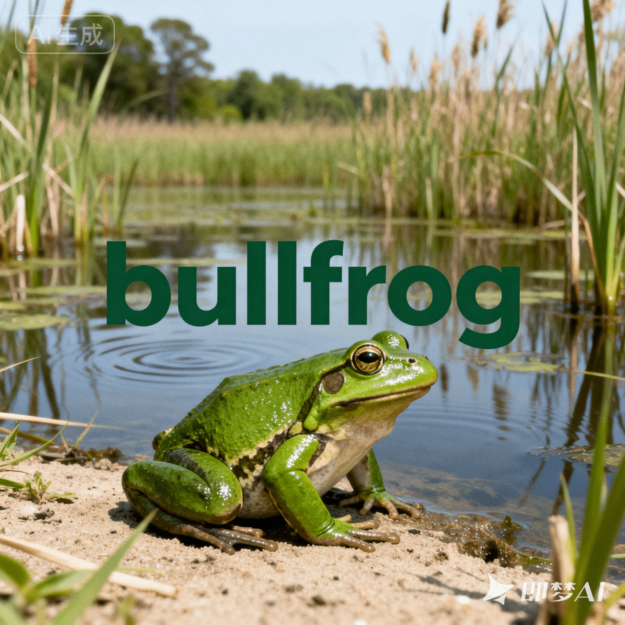 bullfrog是什么意思_bullfrog怎么读_音标ˈbʊlfrɒg