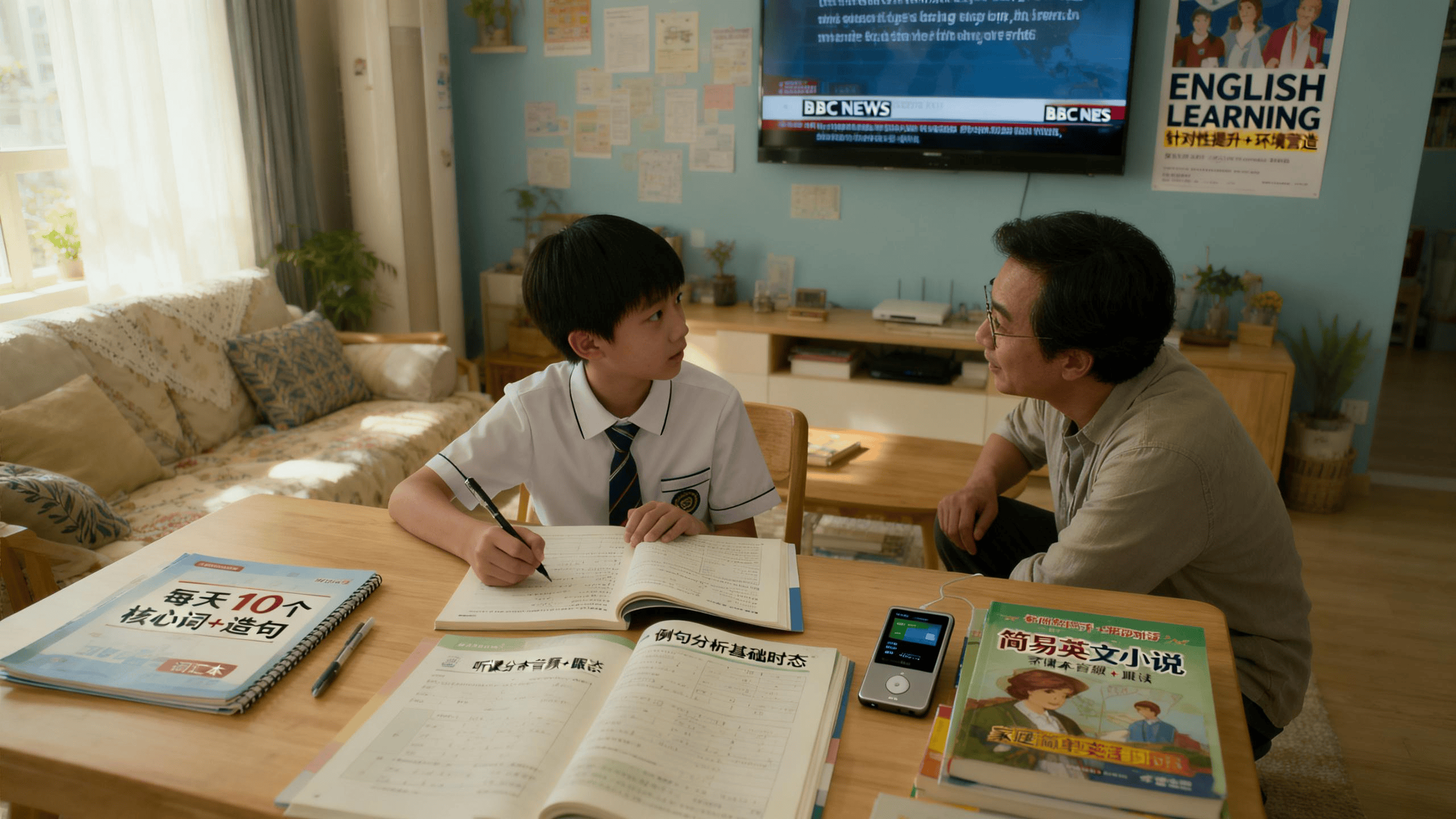 初中英语孩子不会怎么办