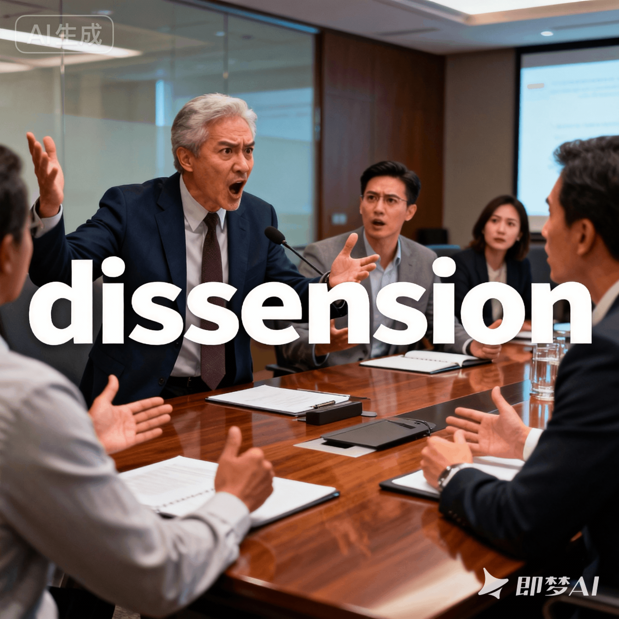 dissension是什么意思_dissension怎么读_音标dɪˈsenʃn