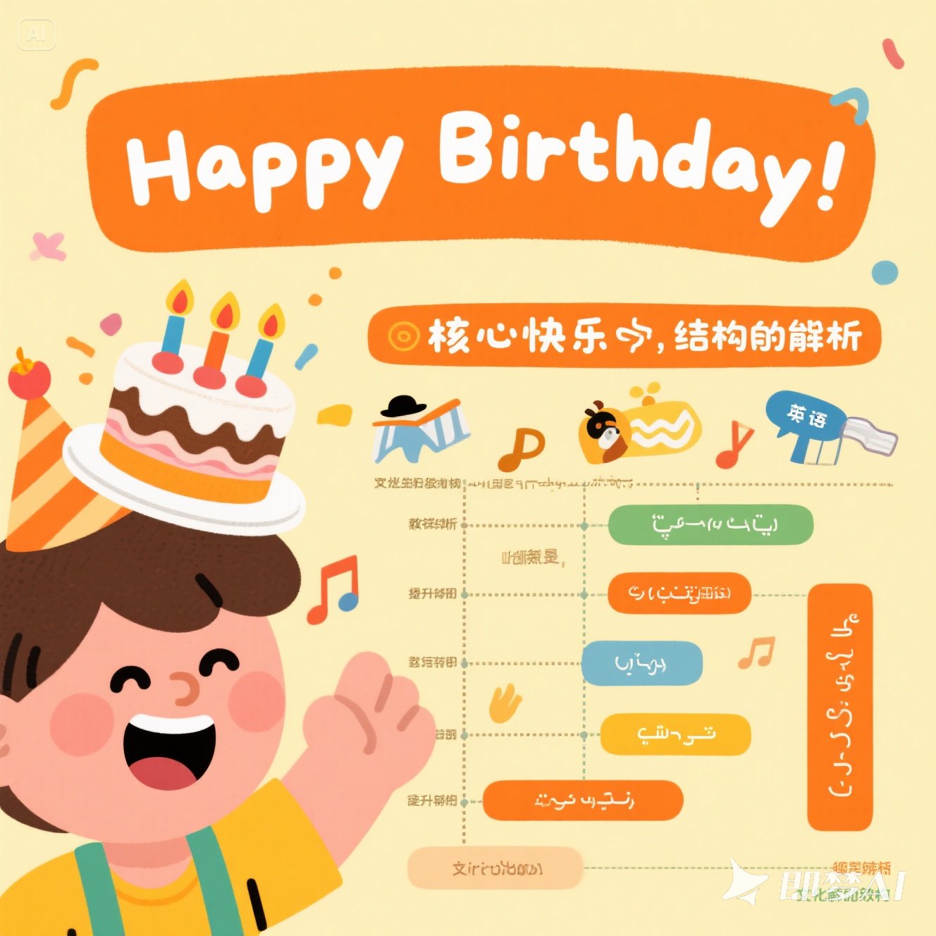 描述一种英语中的生日祝福语？