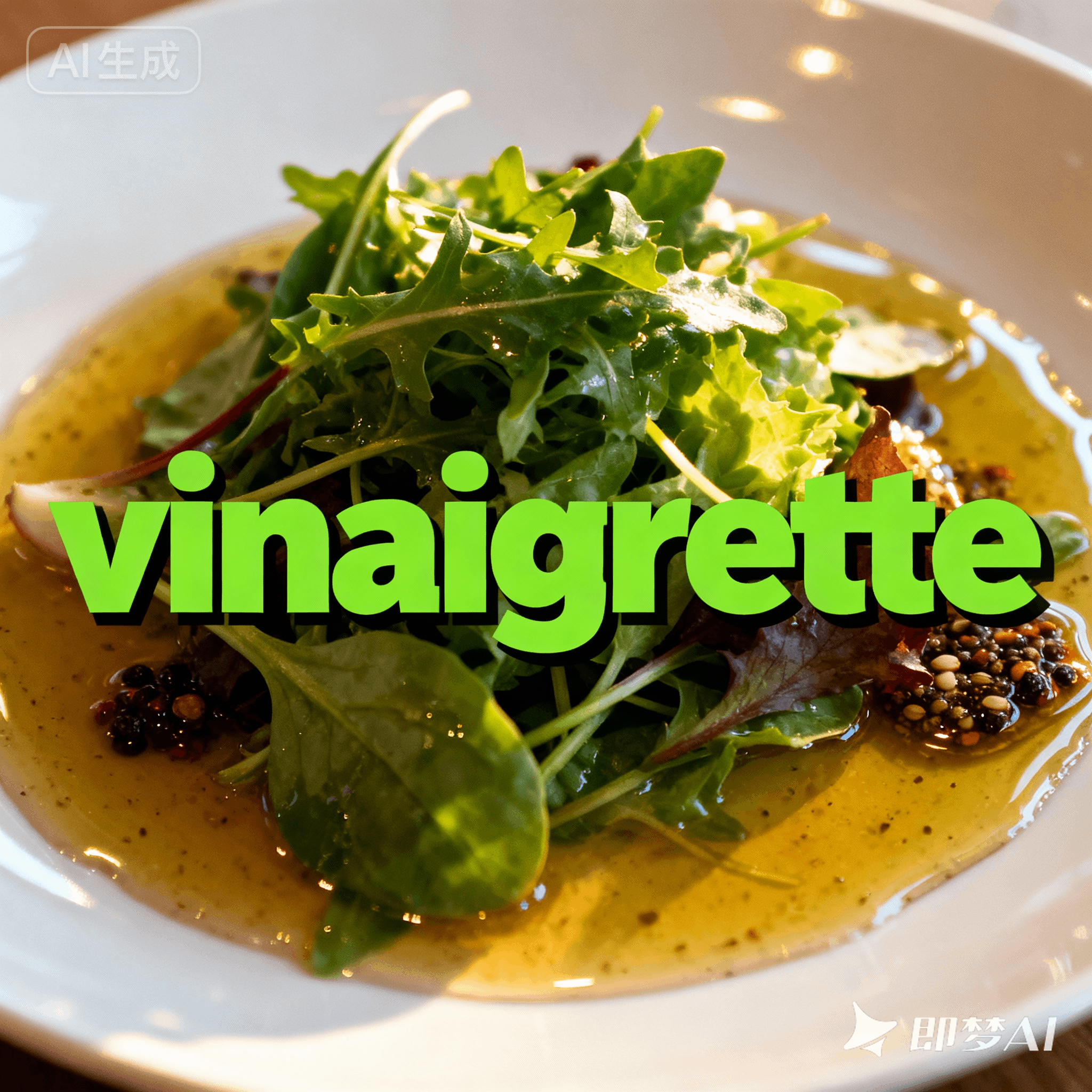 vinaigrette是什么意思_vinaigrette怎么读_音标ˌvɪnɪˈgret