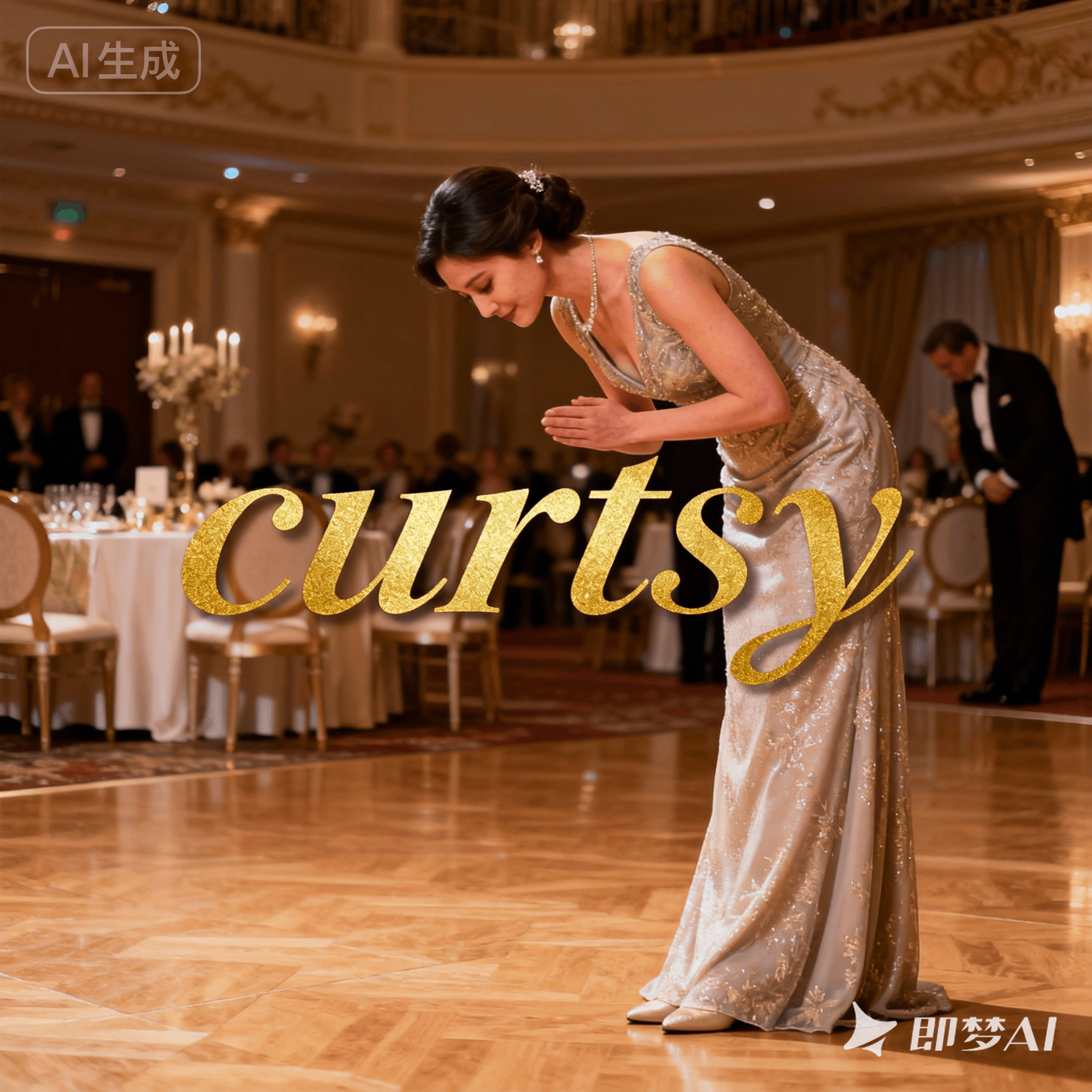 curtsy是什么意思_curtsy怎么读_音标'kɜ-tsɪ