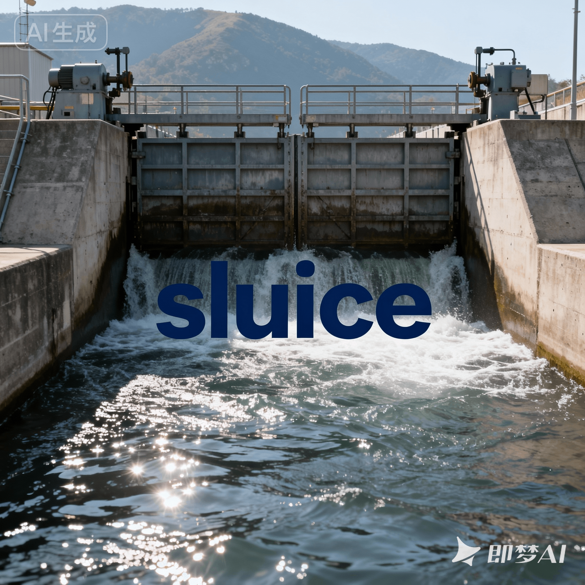 sluice是什么意思_sluice怎么读_音标slu-s