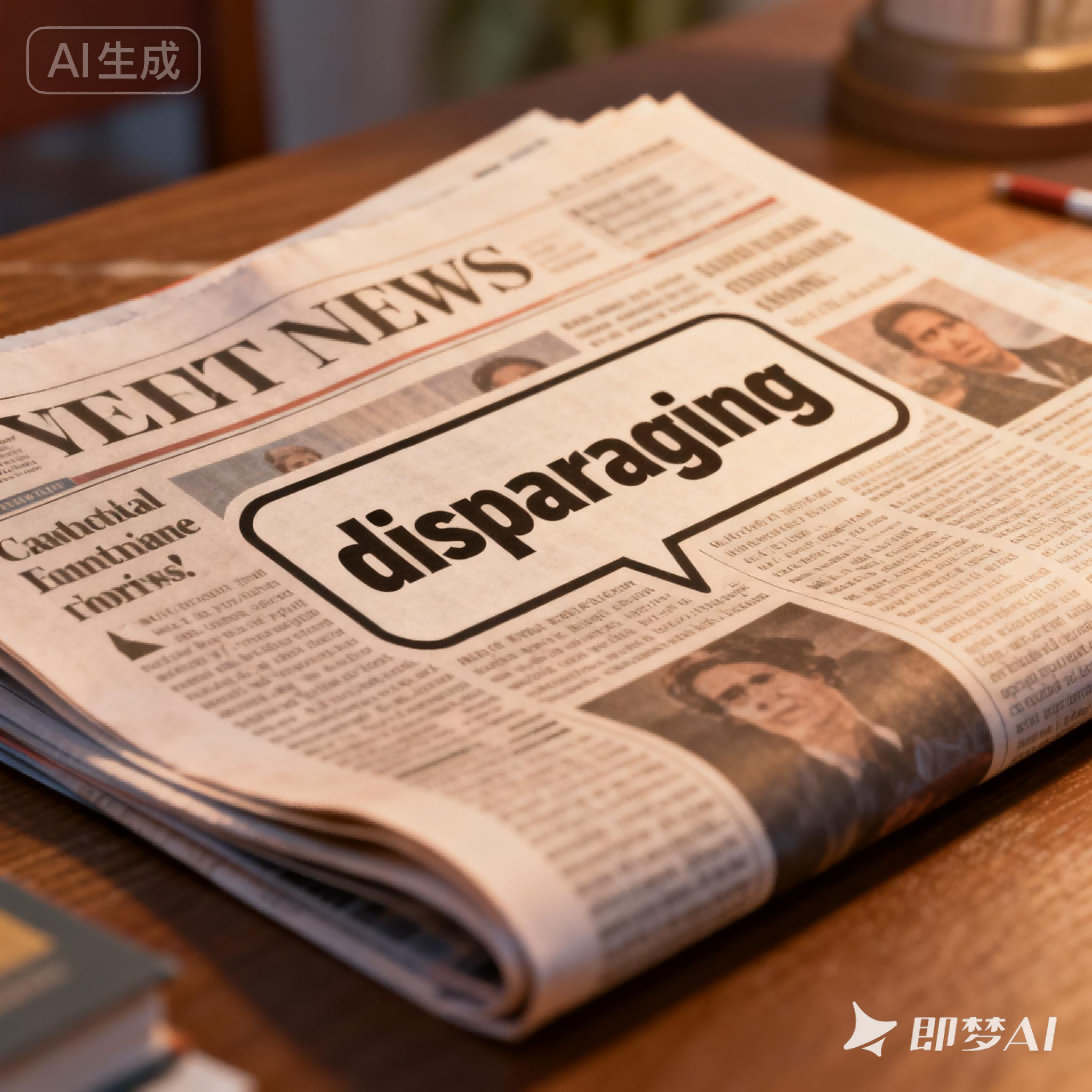 disparaging是什么意思_disparaging怎么读_音标dɪ'spærɪdʒɪŋ